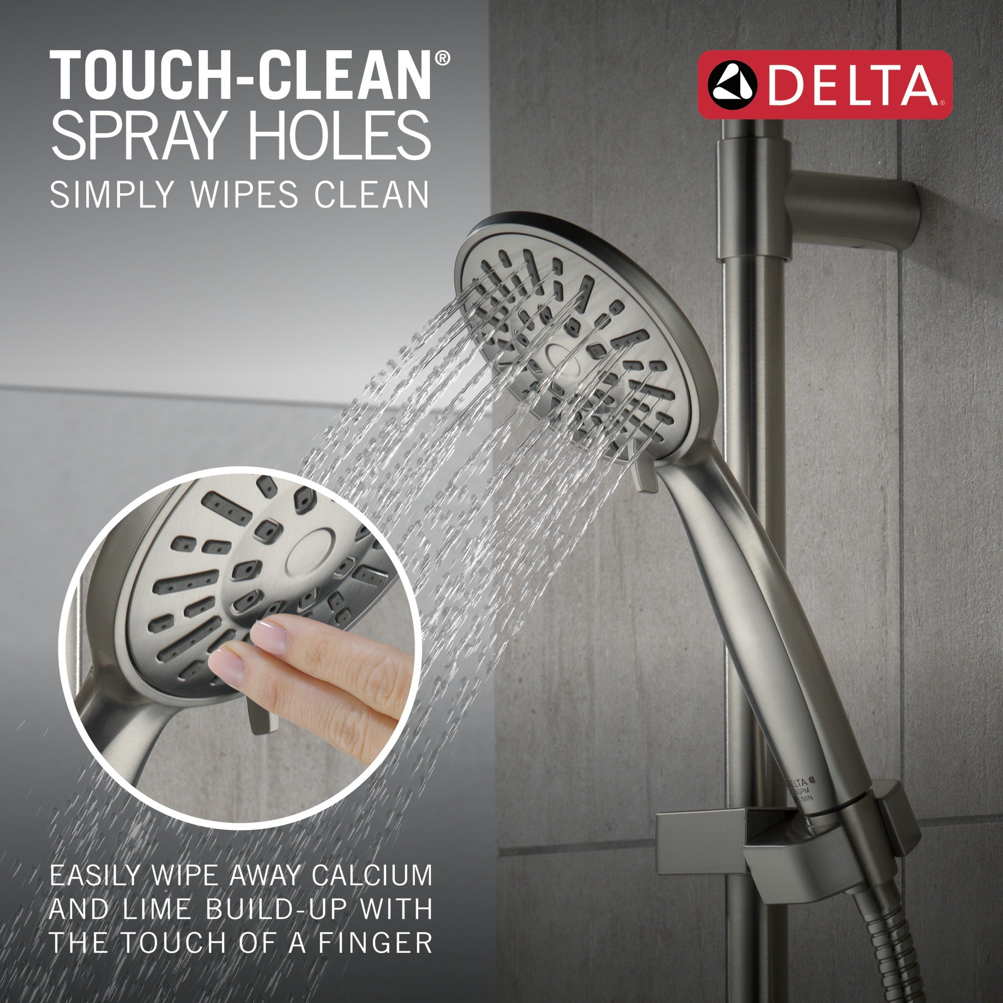 Delta Universal Showering Components Hand Shower 1.75 GPM w/Slide Bar 4S