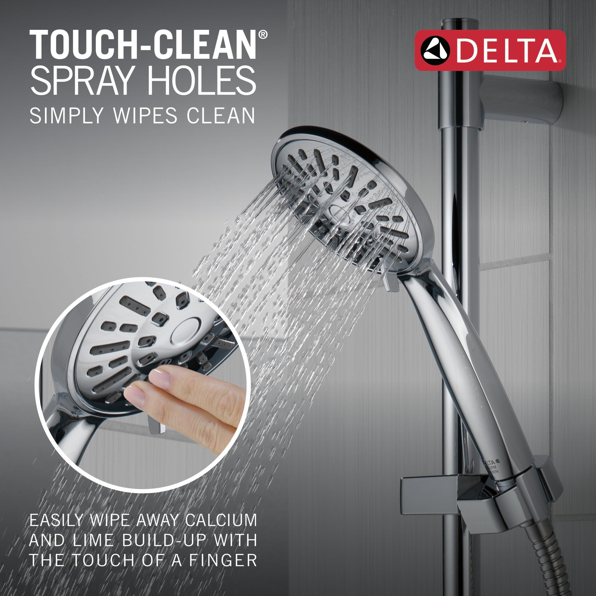 Delta Universal Showering Components Hand Shower 1.75 GPM w/Slide Bar 4S