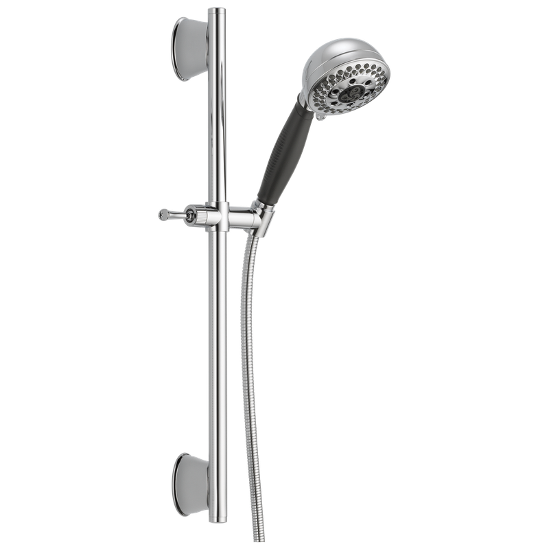 Delta Universal Showering Components H2OKinetic® 5-Setting Slide Bar Hand Shower