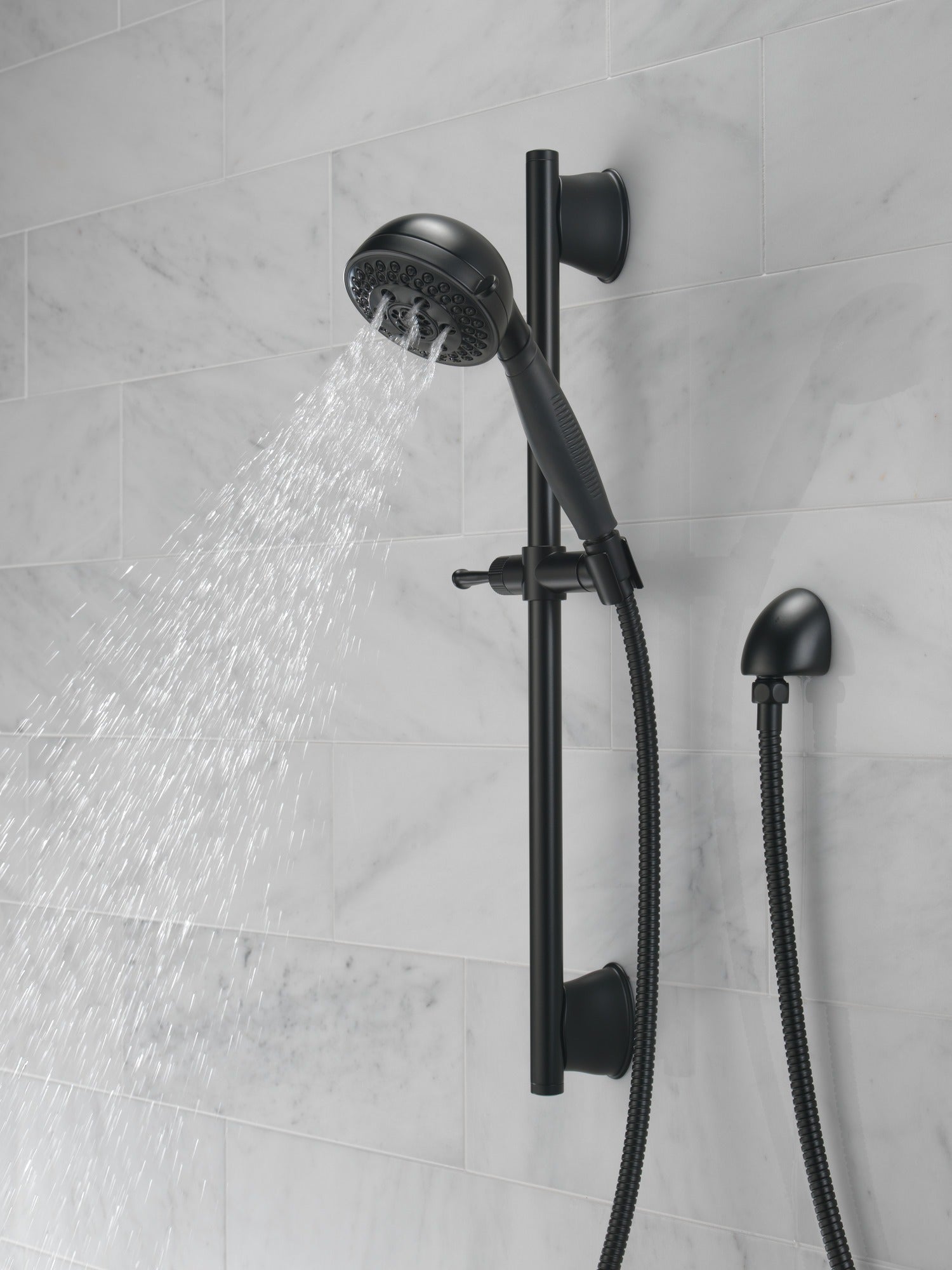 Delta Universal Showering Components H2OKinetic® 5-Setting Slide Bar Hand Shower