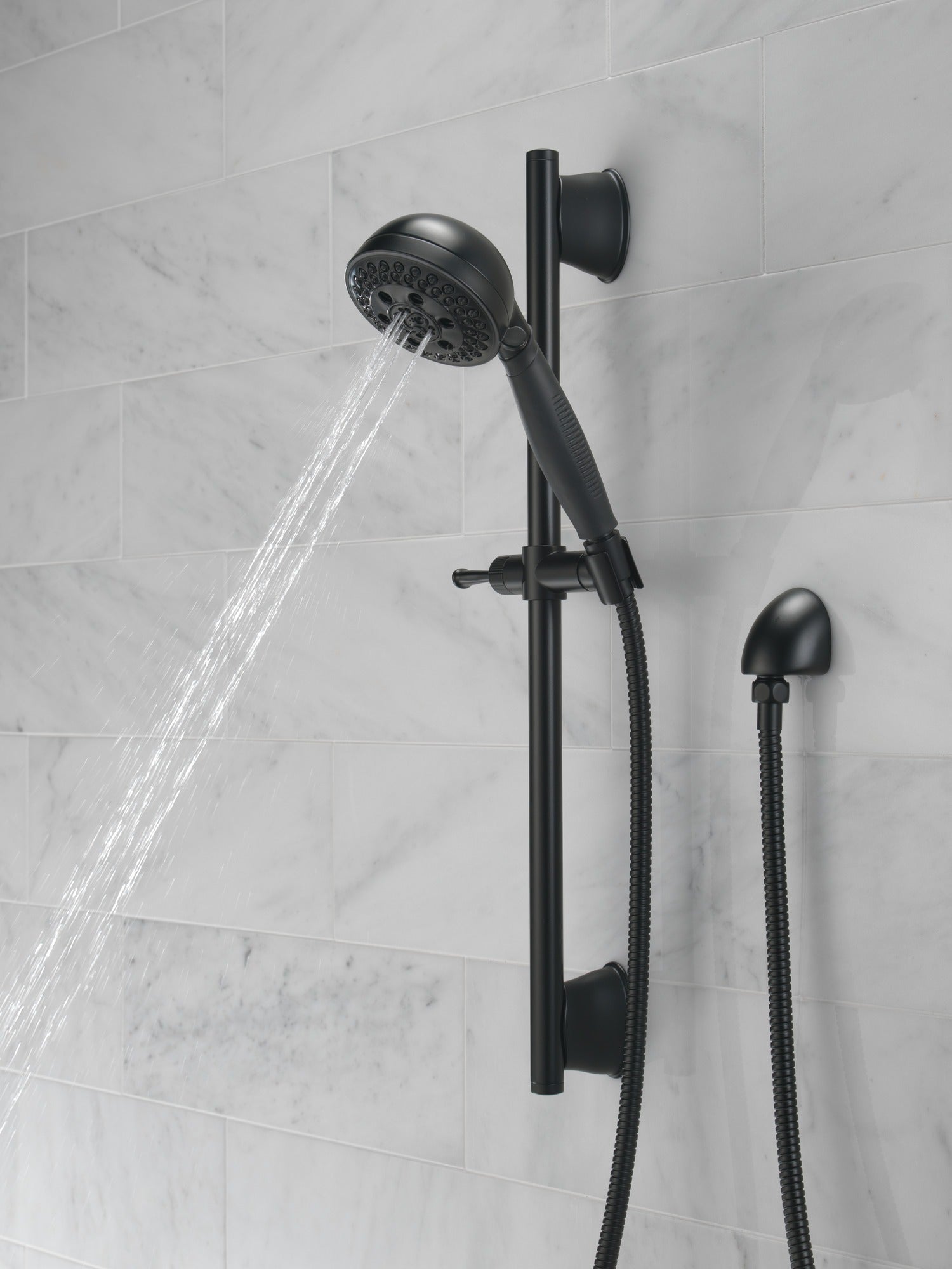 Delta Universal Showering Components H2OKinetic® 5-Setting Slide Bar Hand Shower
