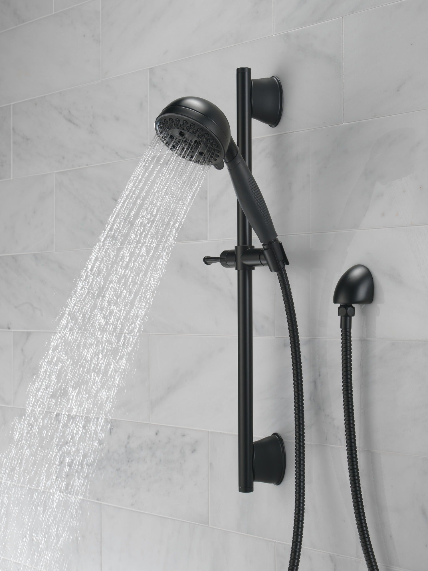 Delta Universal Showering Components H2OKinetic® 5-Setting Slide Bar Hand Shower