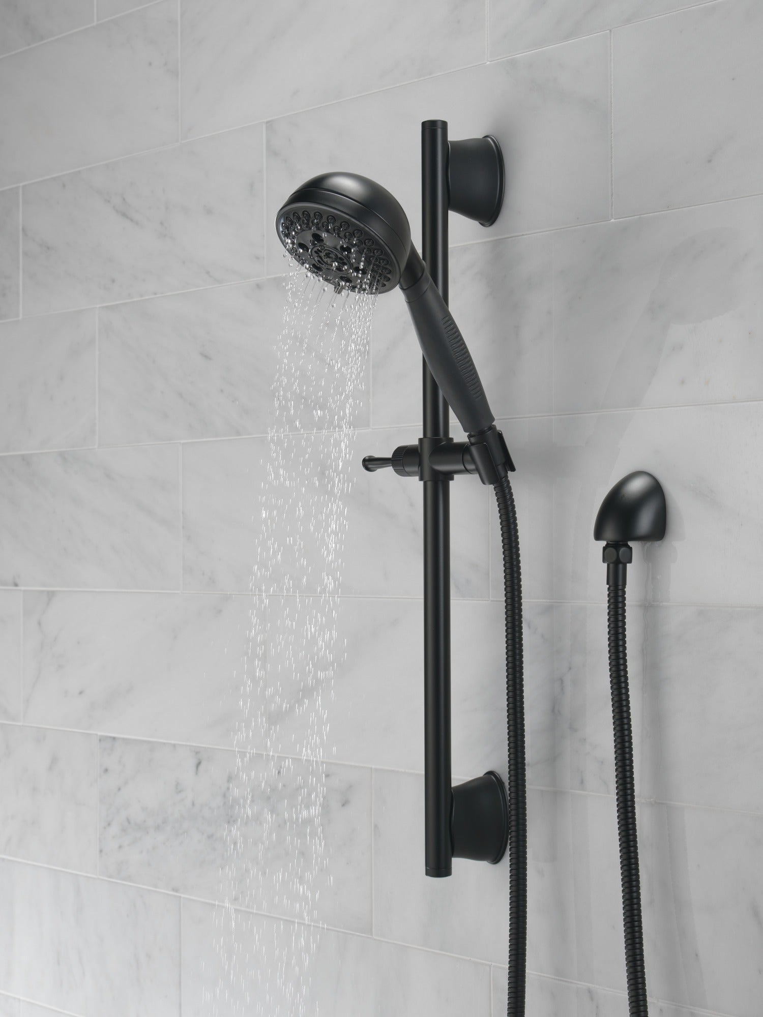 Delta Universal Showering Components H2OKinetic® 5-Setting Slide Bar Hand Shower