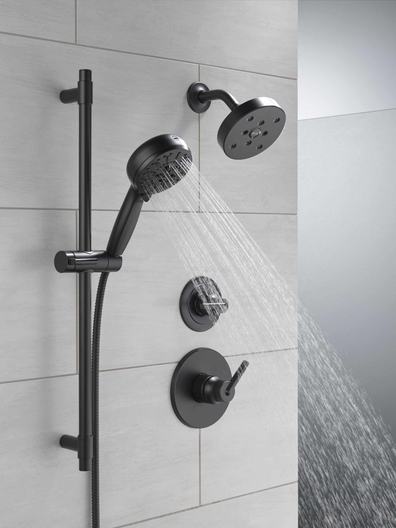 Delta Universal Showering Components 7-Setting Slide Bar Hand Shower with Cleaning Spray
