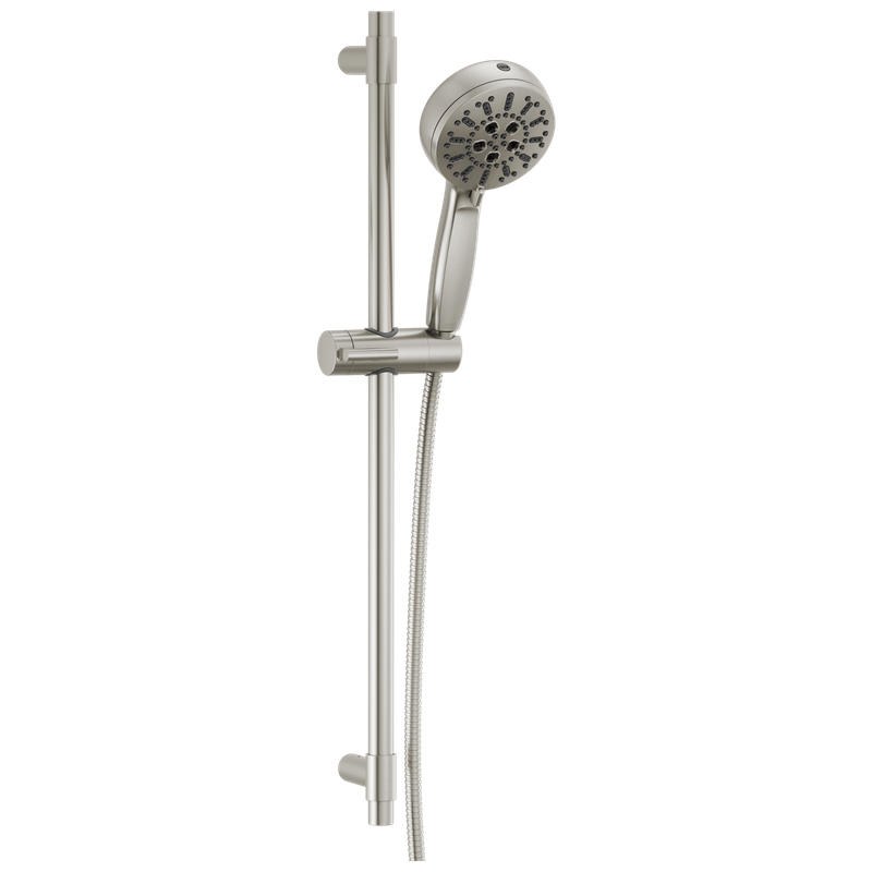 Delta Universal Showering Components 7-Setting Slide Bar Hand Shower with Cleaning Spray