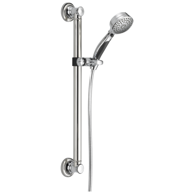 Delta Universal Showering Components ActivTouch® 9-Setting Hand Shower with Traditional Slide Bar / Grab Bar