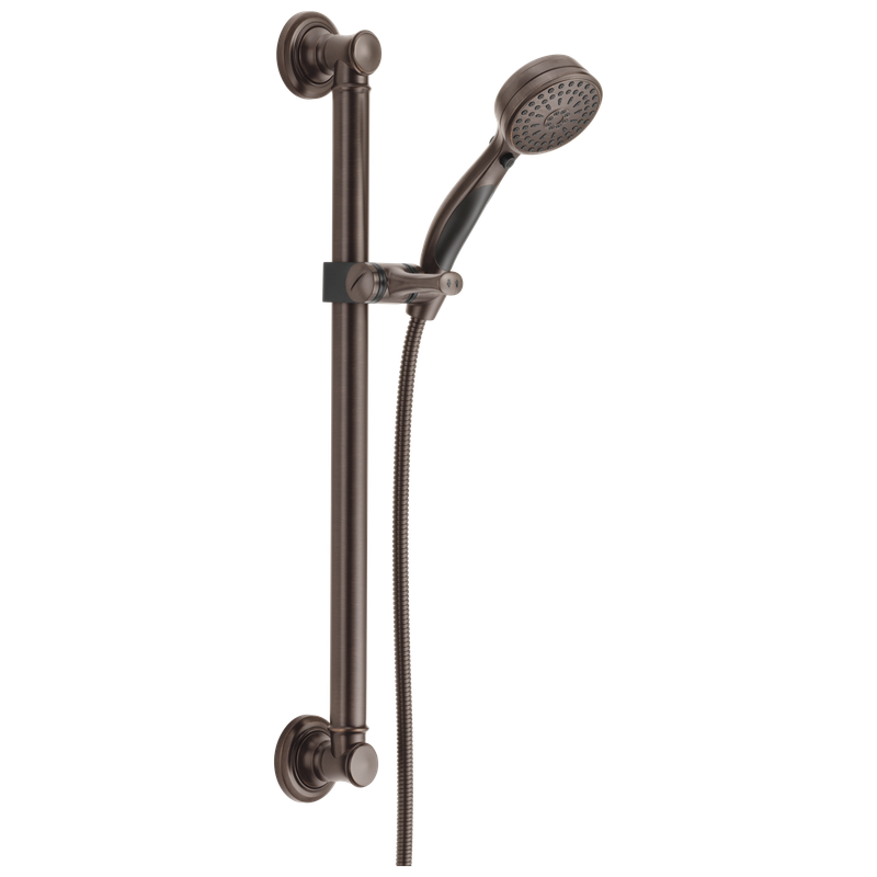 Delta Universal Showering Components ActivTouch® 9-Setting Hand Shower with Traditional Slide Bar / Grab Bar