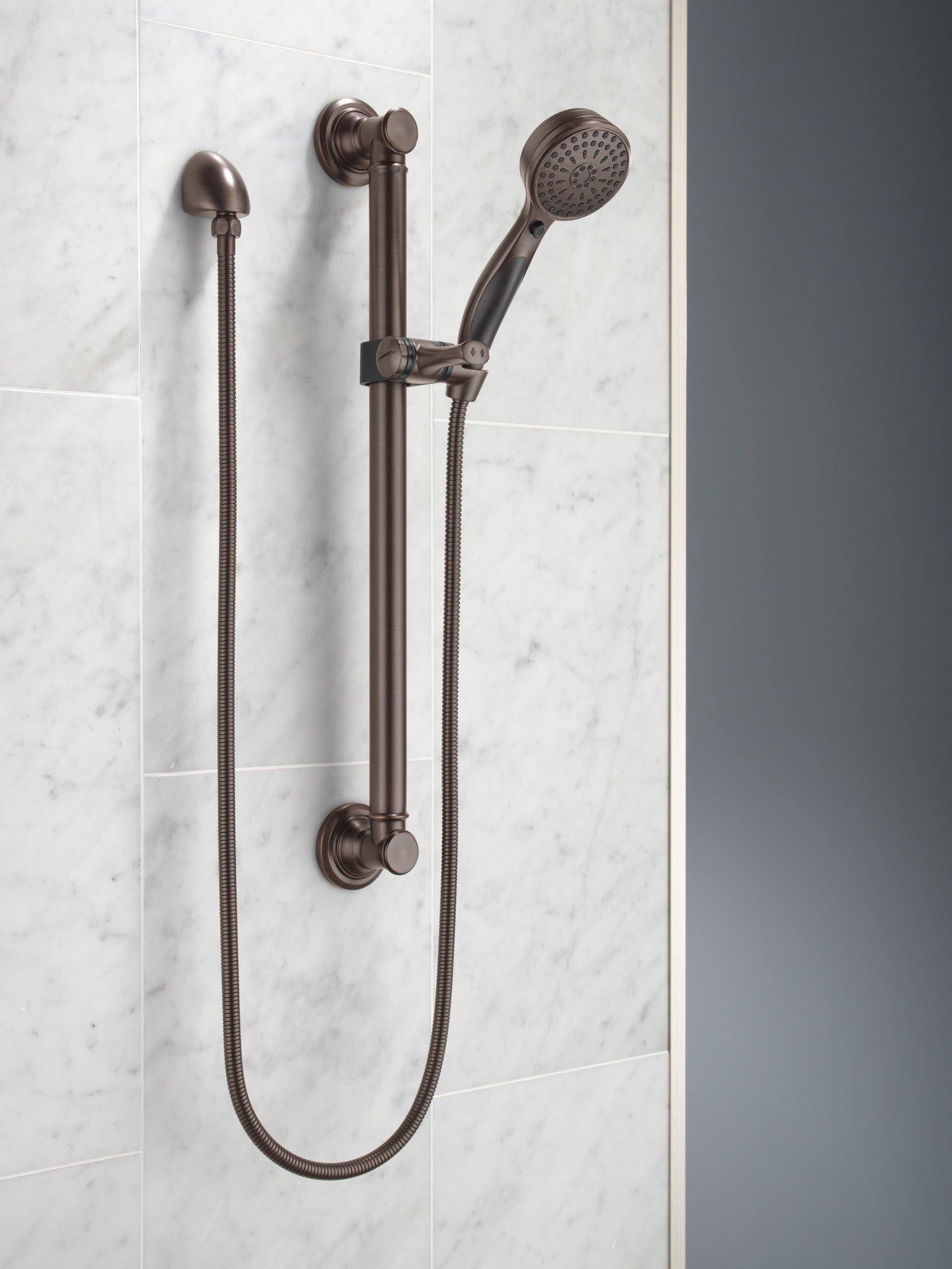 Delta Universal Showering Components ActivTouch® 9-Setting Hand Shower with Traditional Slide Bar / Grab Bar