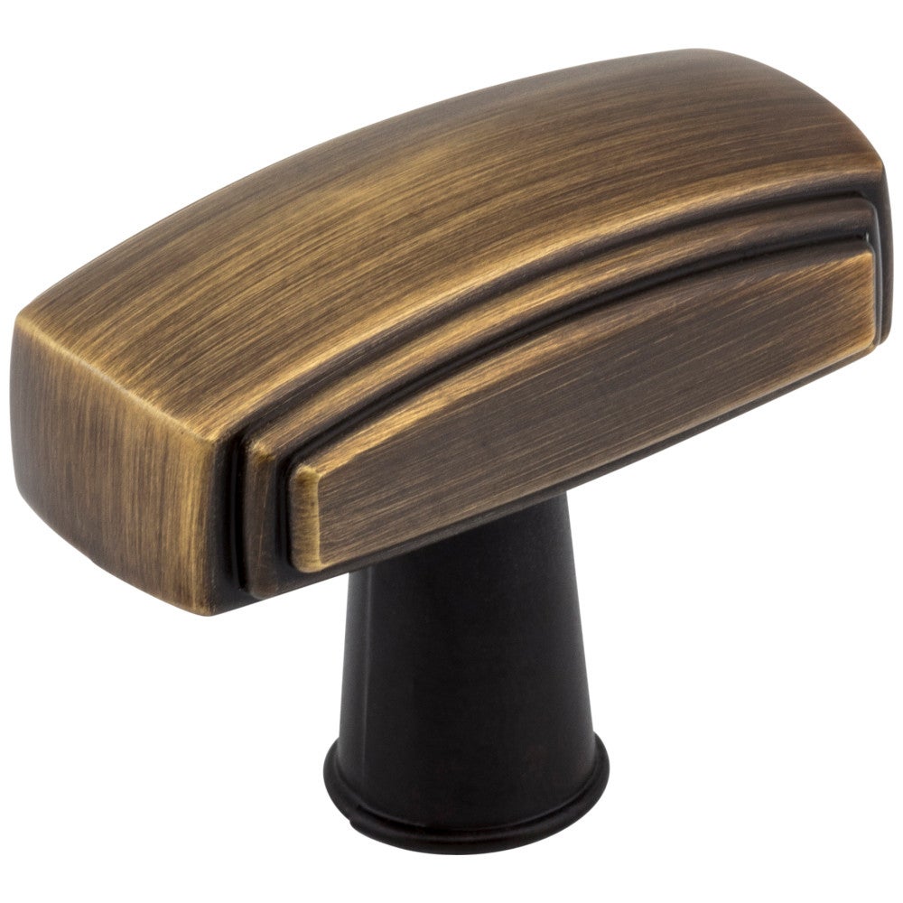 Hardware Resources 1-9/16" Overall Length Satin Nickel Rectangle Delgado Cabinet Knob