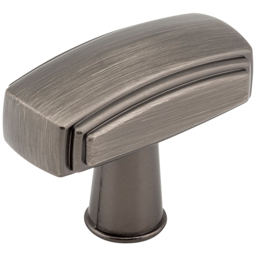 Hardware Resources 1-9/16" Overall Length Satin Nickel Rectangle Delgado Cabinet Knob