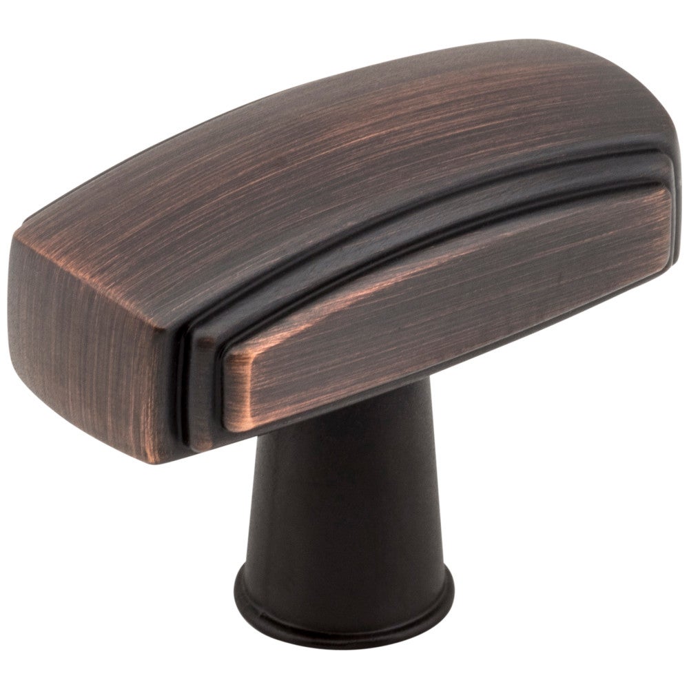 Hardware Resources 1-9/16" Overall Length Satin Nickel Rectangle Delgado Cabinet Knob