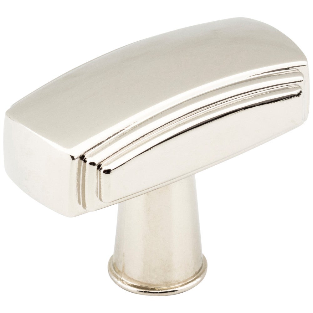 Hardware Resources 1-9/16" Overall Length Satin Nickel Rectangle Delgado Cabinet Knob
