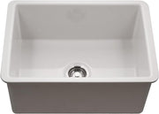 Houzer Platus 26" Fireclay Undermount Single Bowl Kitchen Sink