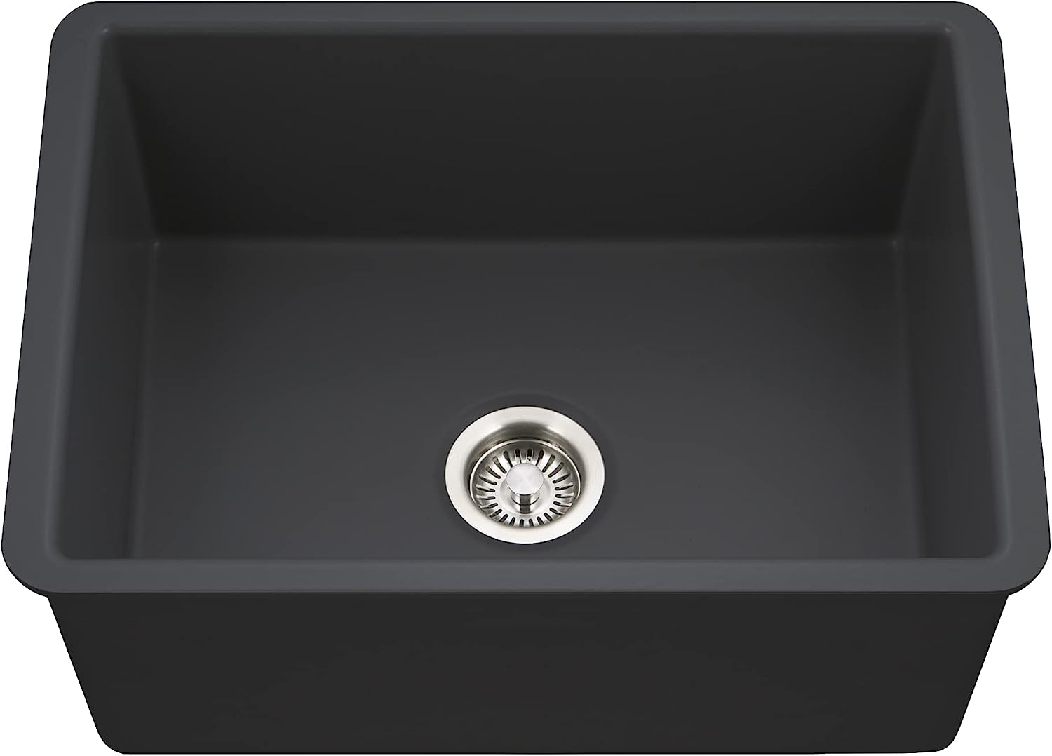 Houzer Platus 26" Fireclay Undermount Single Bowl Kitchen Sink