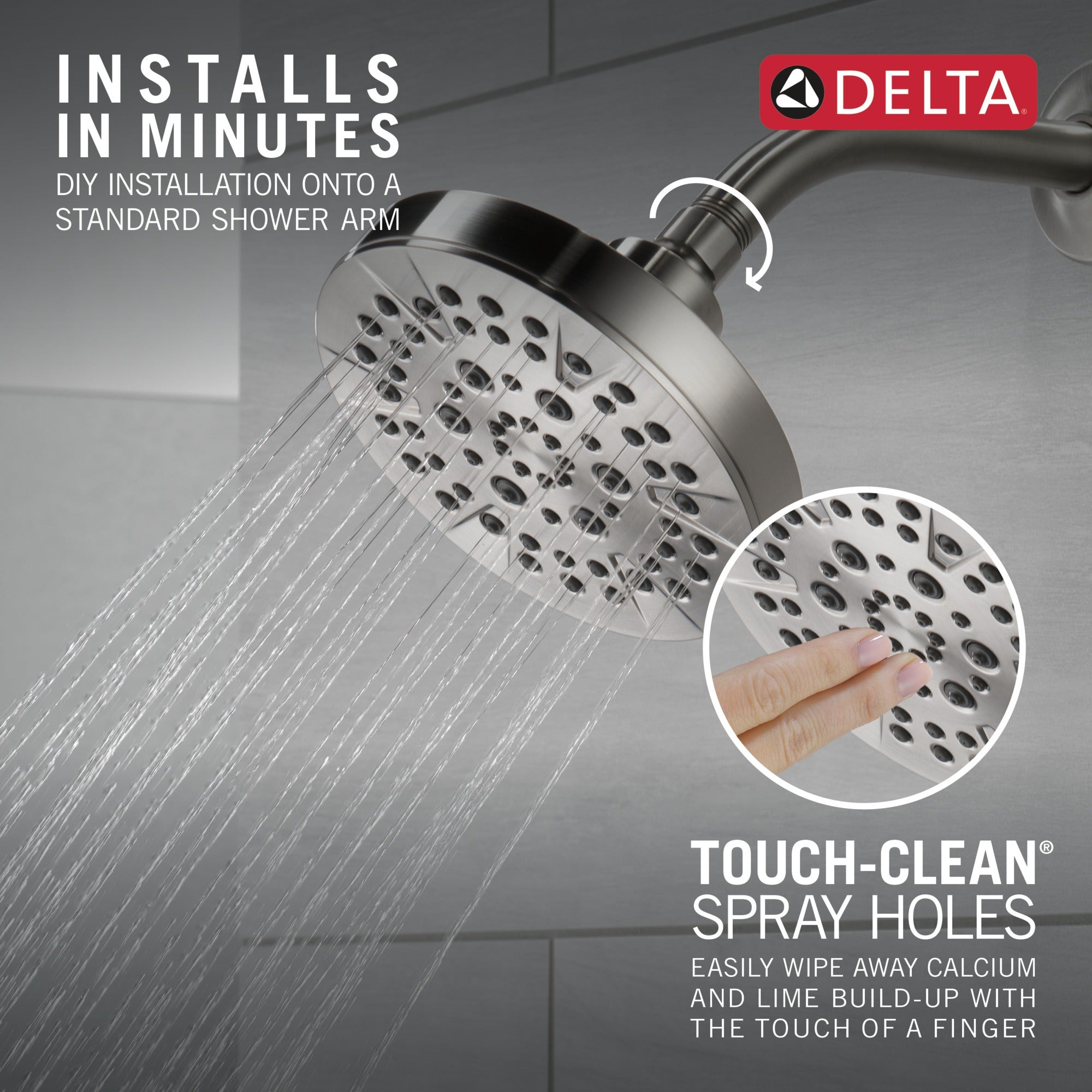 Delta Universal Showering Components 5-Setting Showerhead