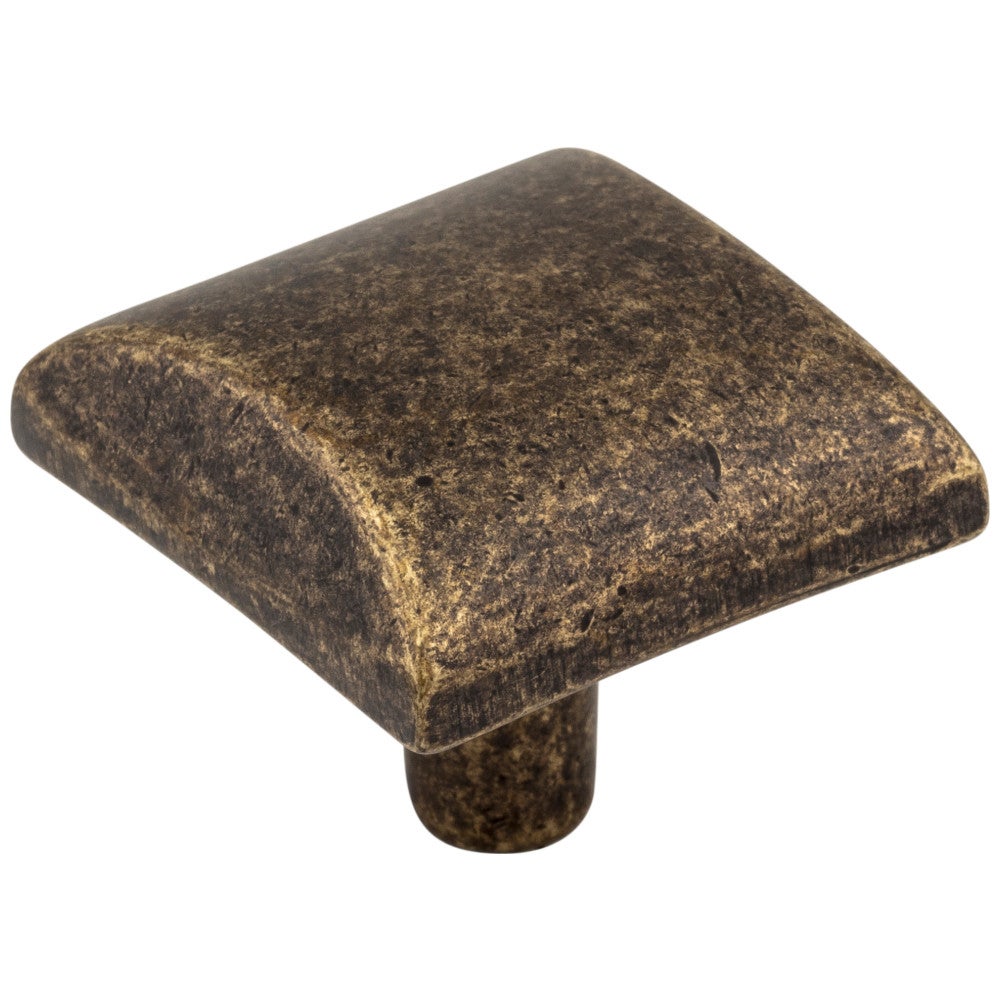 Hardware Resources 1-1/8" Overall Length Satin Nickel Square Glendale Cabinet Knob