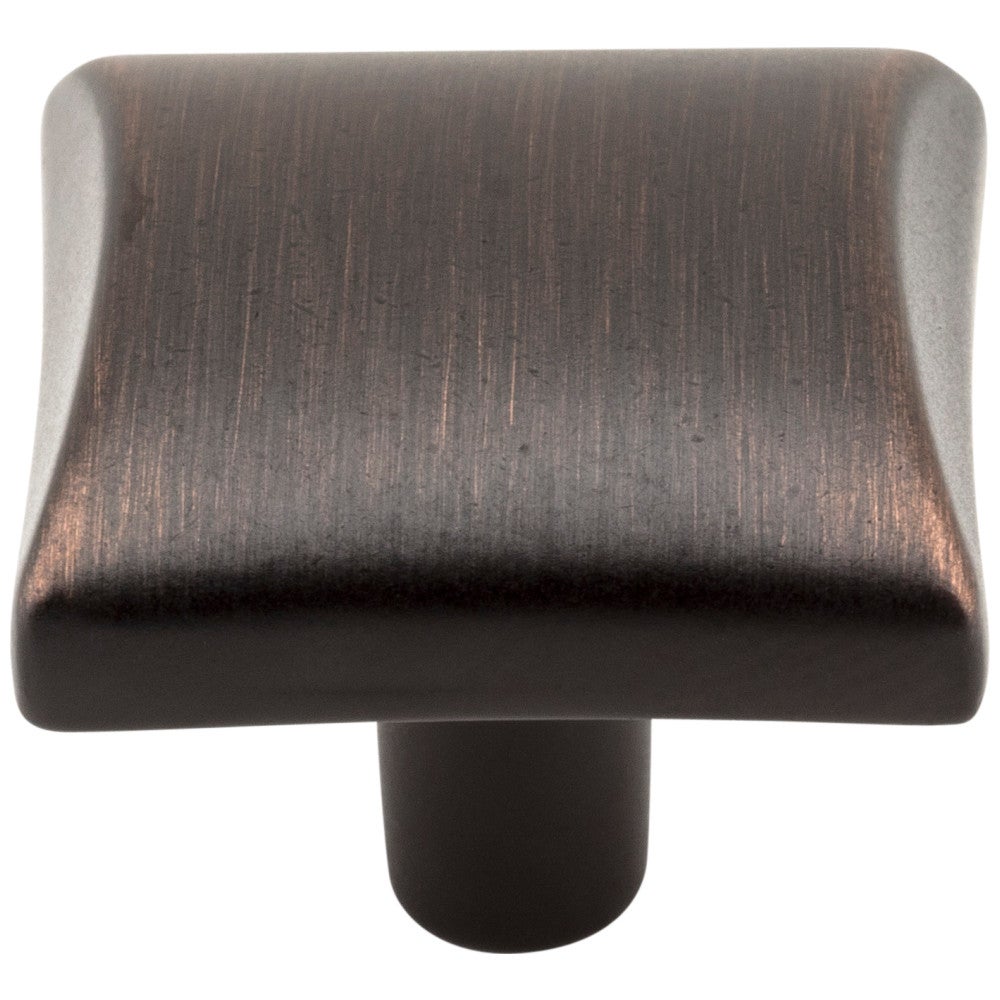 Hardware Resources 1-1/8" Overall Length Satin Nickel Square Glendale Cabinet Knob