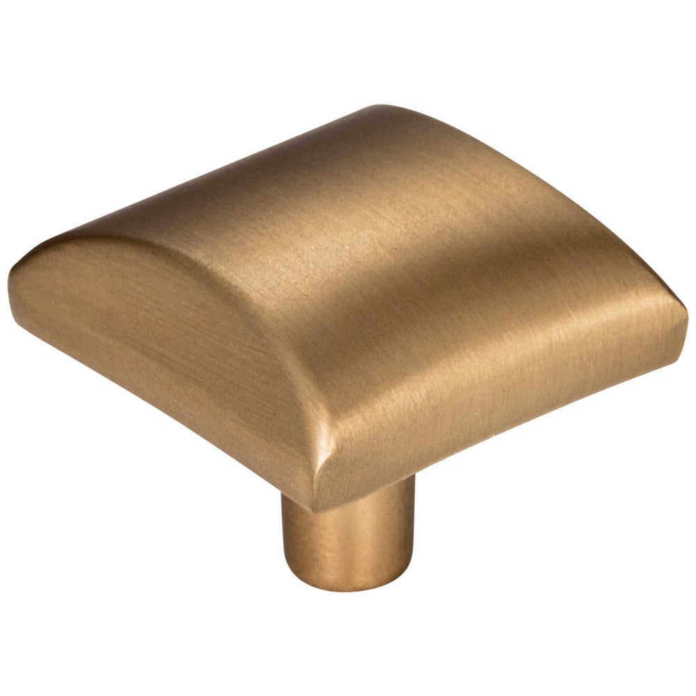 Hardware Resources 1-1/8" Overall Length Satin Nickel Square Glendale Cabinet Knob