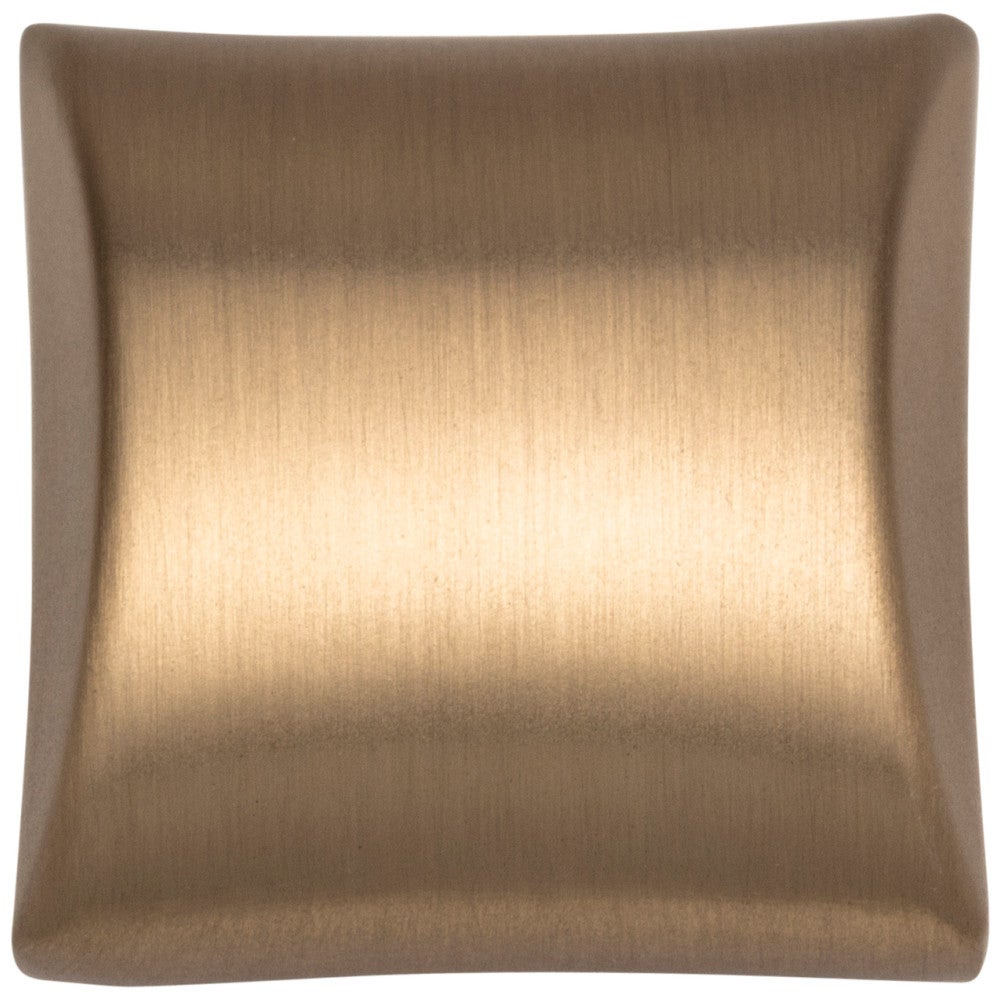 Hardware Resources 1-1/8" Overall Length Satin Nickel Square Glendale Cabinet Knob
