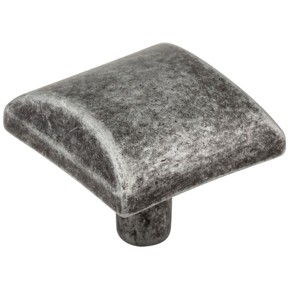 Hardware Resources 1-1/8" Overall Length Satin Nickel Square Glendale Cabinet Knob