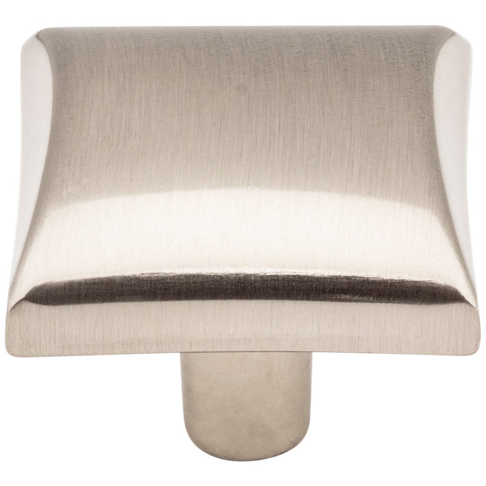 Hardware Resources 1-1/8" Overall Length Satin Nickel Square Glendale Cabinet Knob