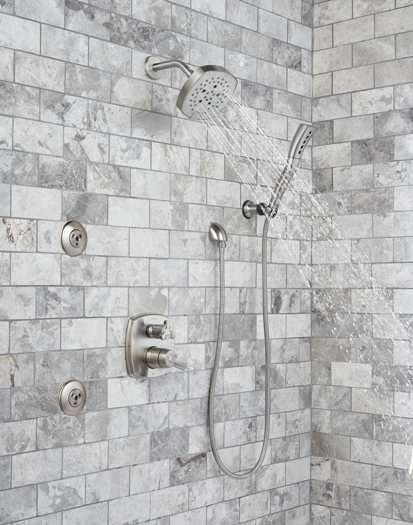 Delta Universal Showering Components H2OKinetic® 5-Setting Shower Head
