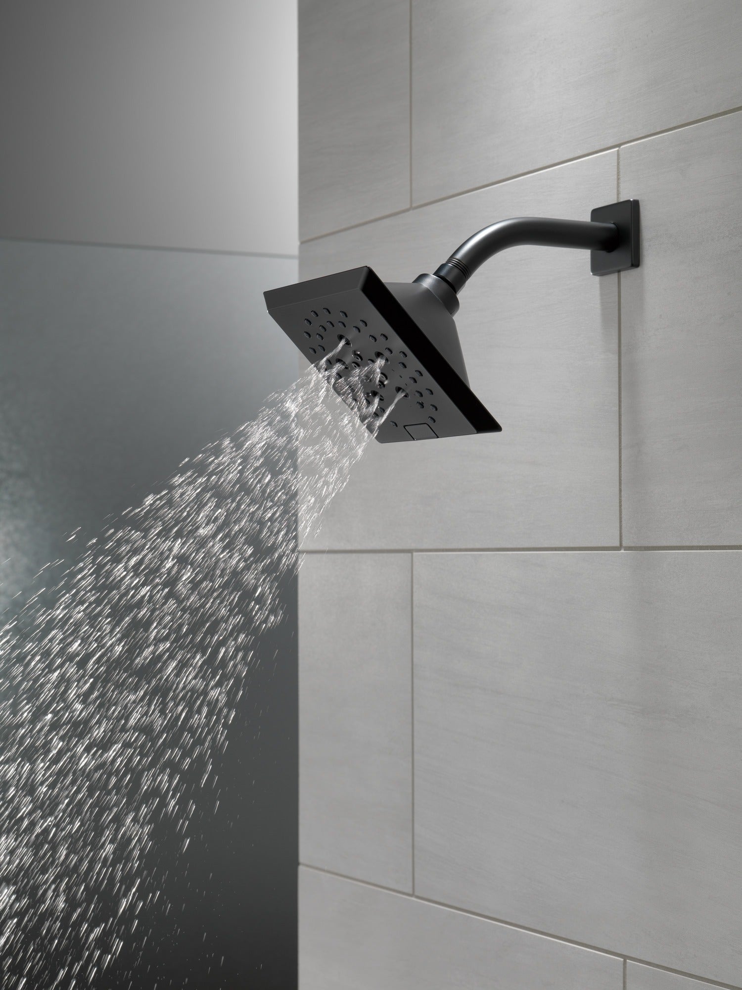 Delta Universal Showering Components H2OKinetic® 5-Setting Angular Modern Raincan Shower Head