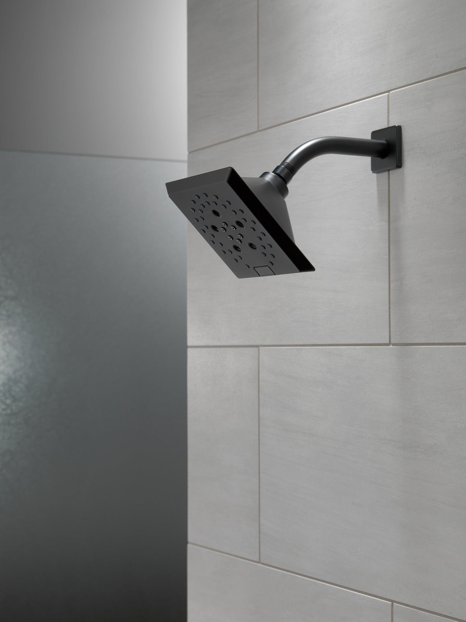 Delta Universal Showering Components H2OKinetic® 5-Setting Angular Modern Raincan Shower Head