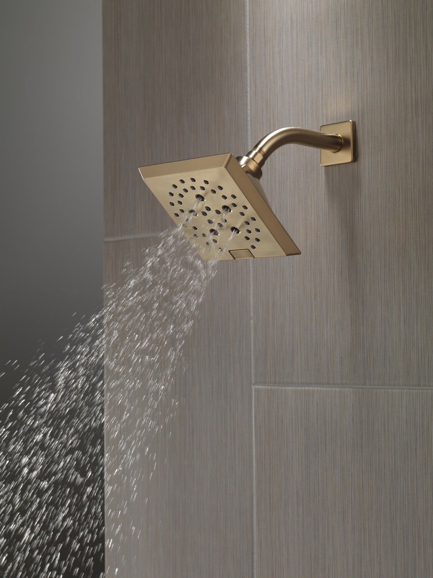 Delta Universal Showering Components H2OKinetic® 5-Setting Angular Modern Raincan Shower Head