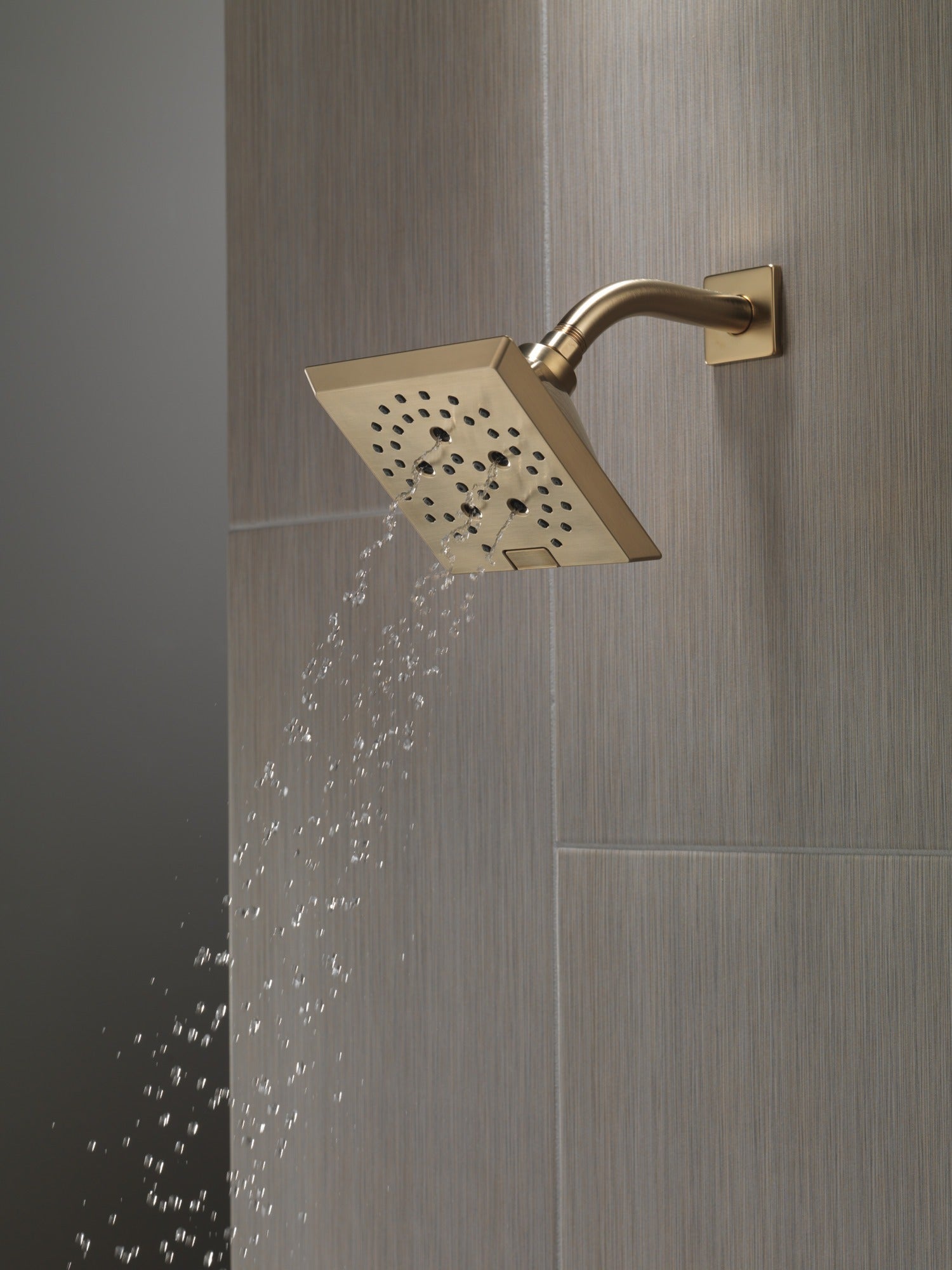 Delta Universal Showering Components H2OKinetic® 5-Setting Angular Modern Raincan Shower Head