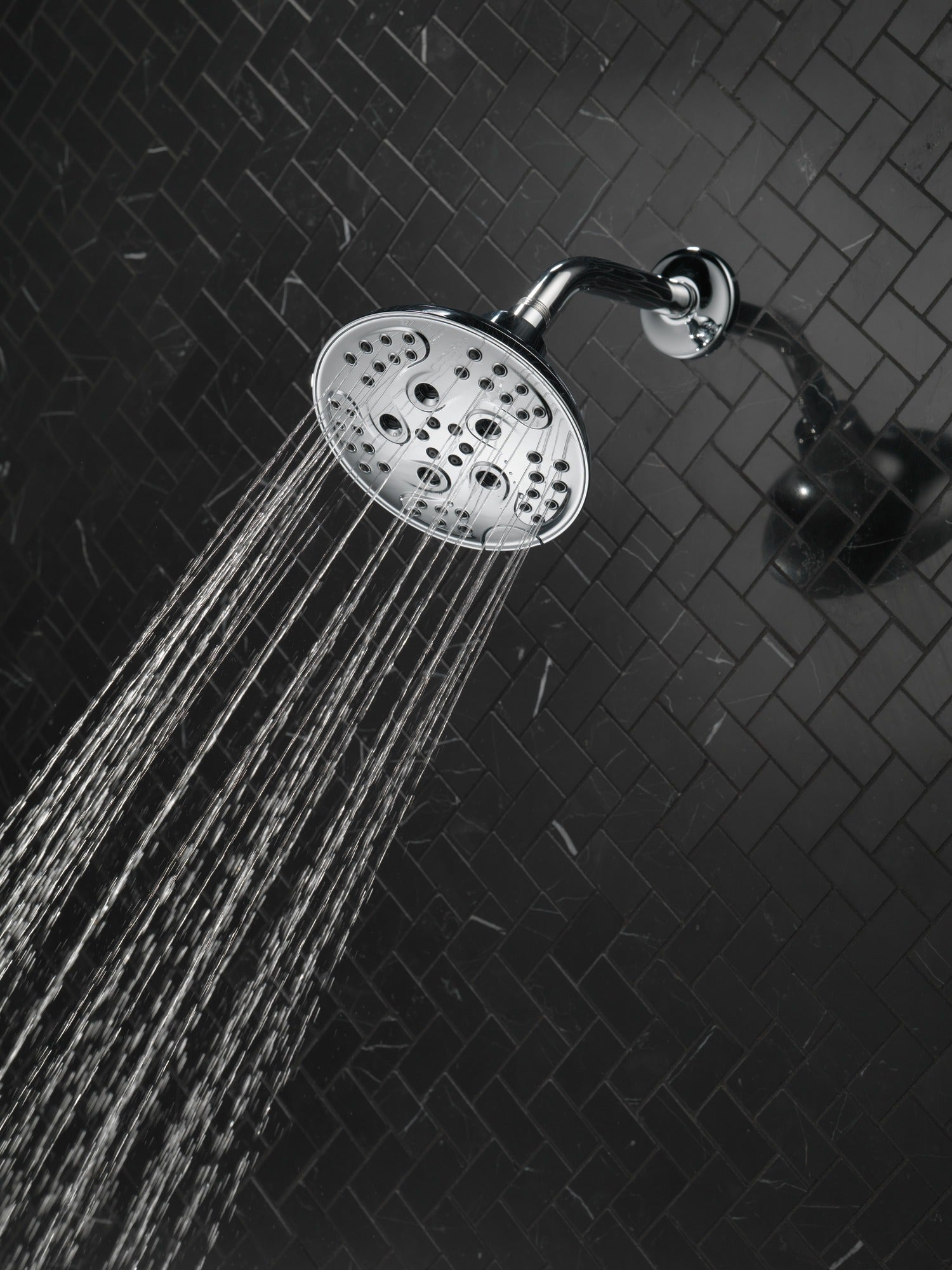 Delta Universal Showering Components H2OKinetic® 5-Setting Transitional Raincan Shower Head