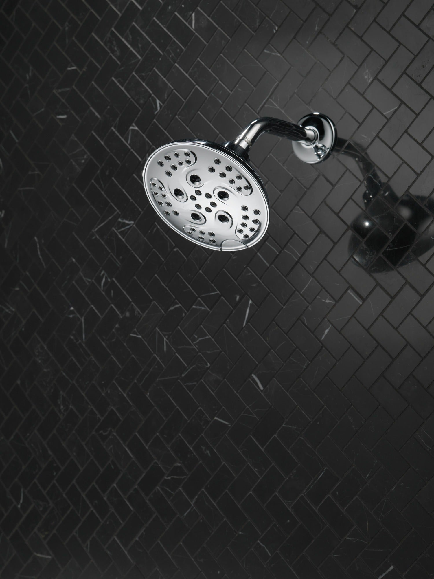 Delta Universal Showering Components H2OKinetic® 5-Setting Transitional Raincan Shower Head
