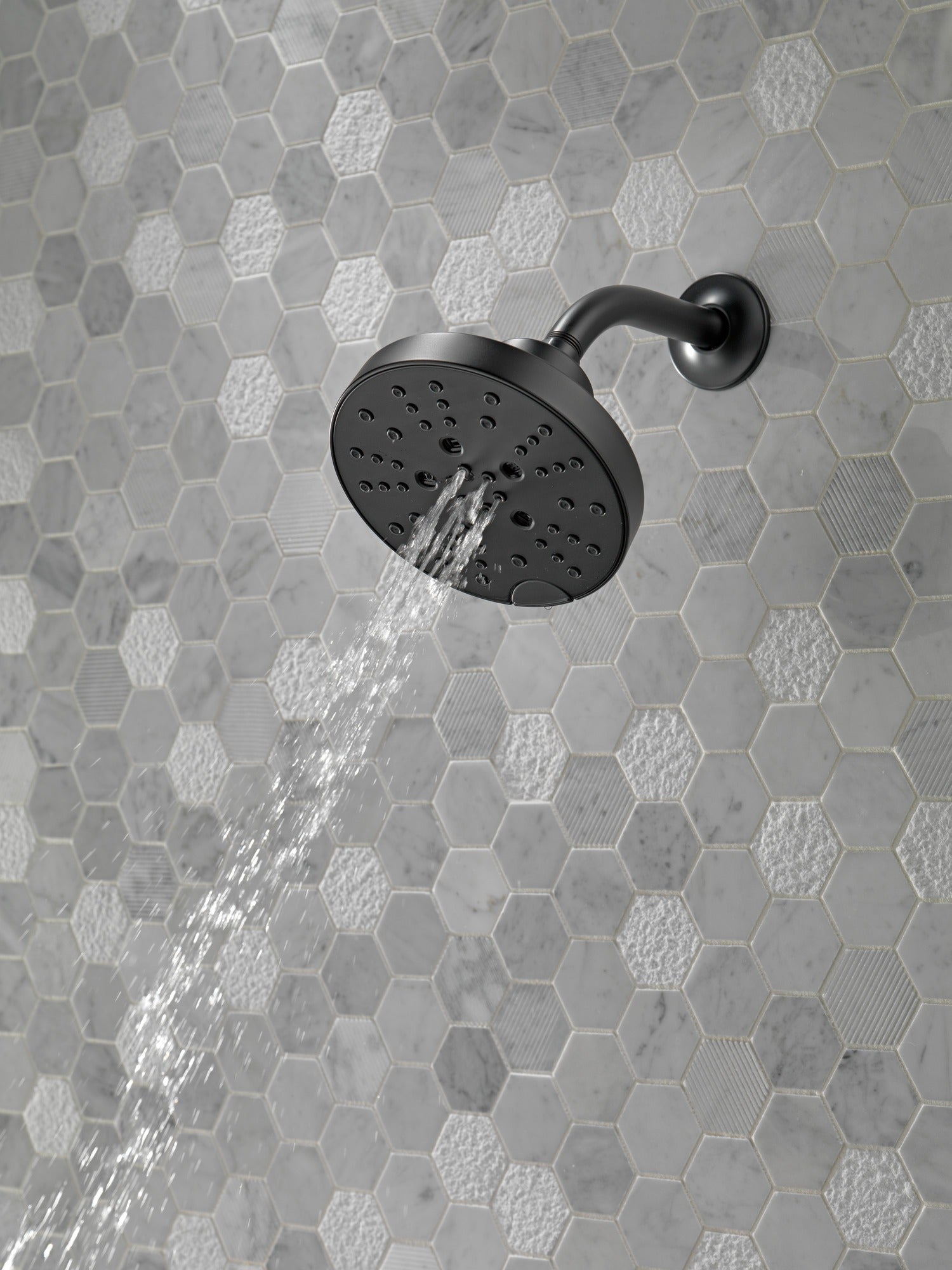 Delta Universal Showering Components H2OKinetic® 5-Setting Contemporary Raincan Shower Head