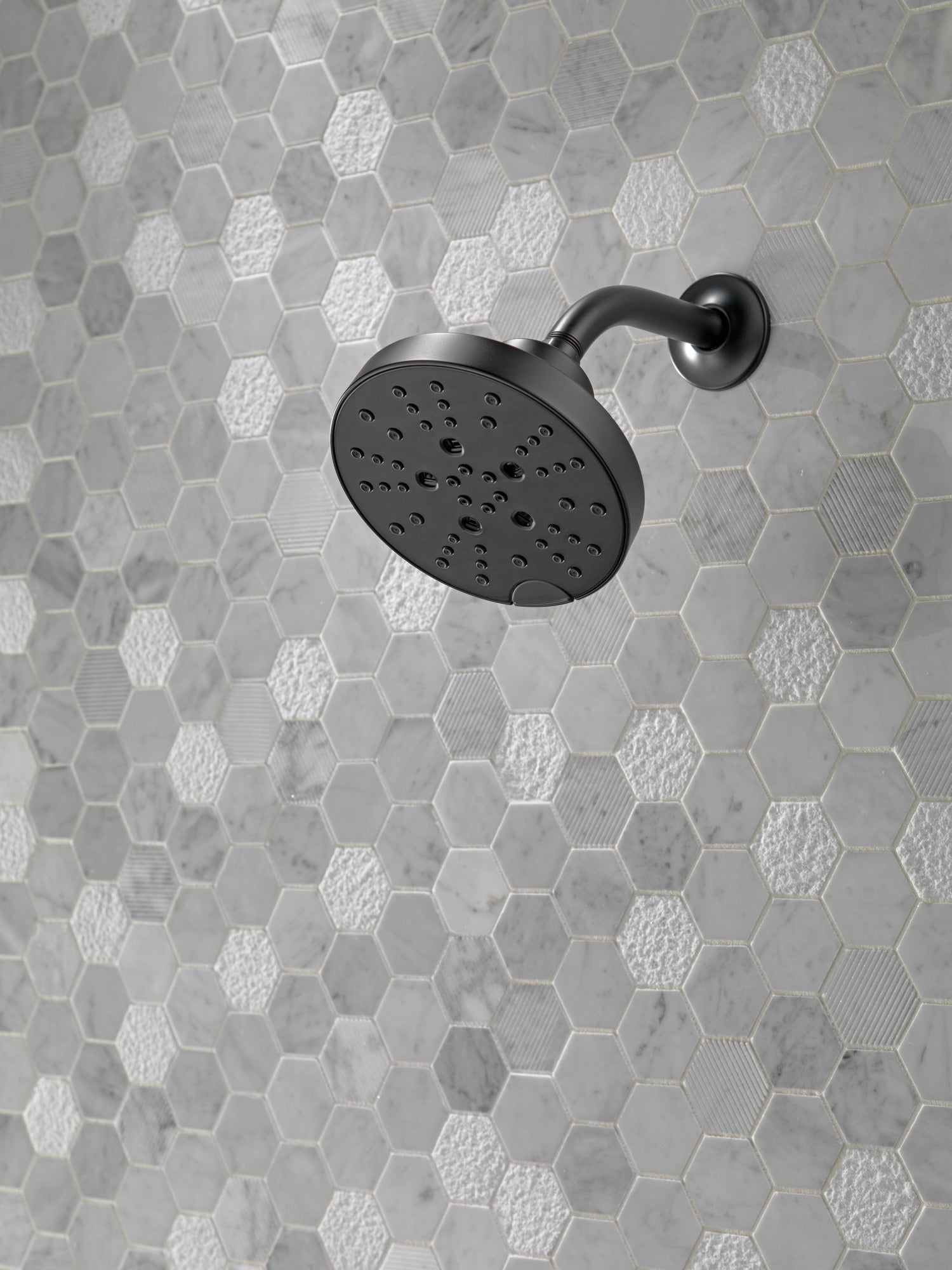 Delta Universal Showering Components H2OKinetic® 5-Setting Contemporary Raincan Shower Head