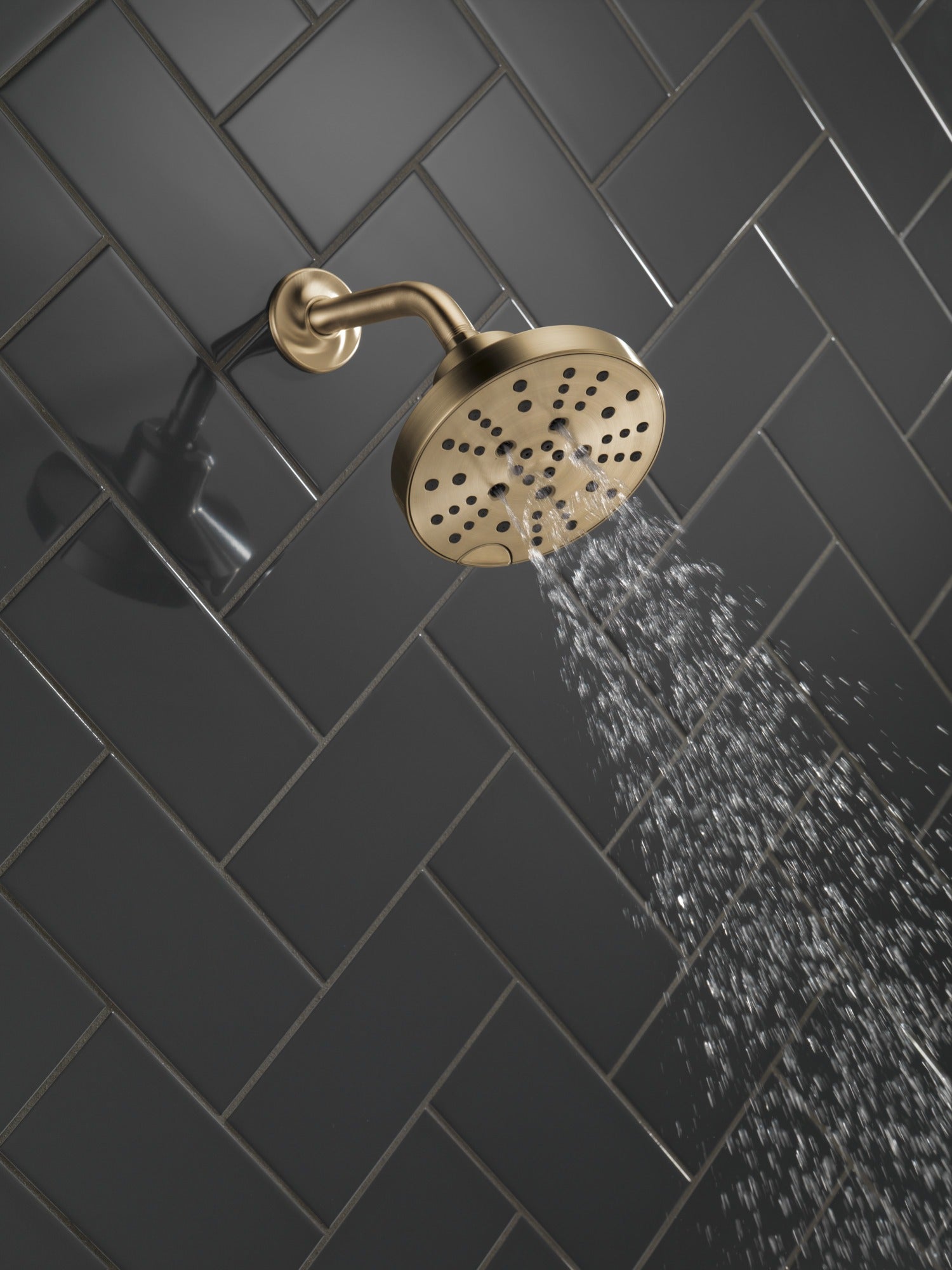 Delta Universal Showering Components H2OKinetic® 5-Setting Contemporary Raincan Shower Head