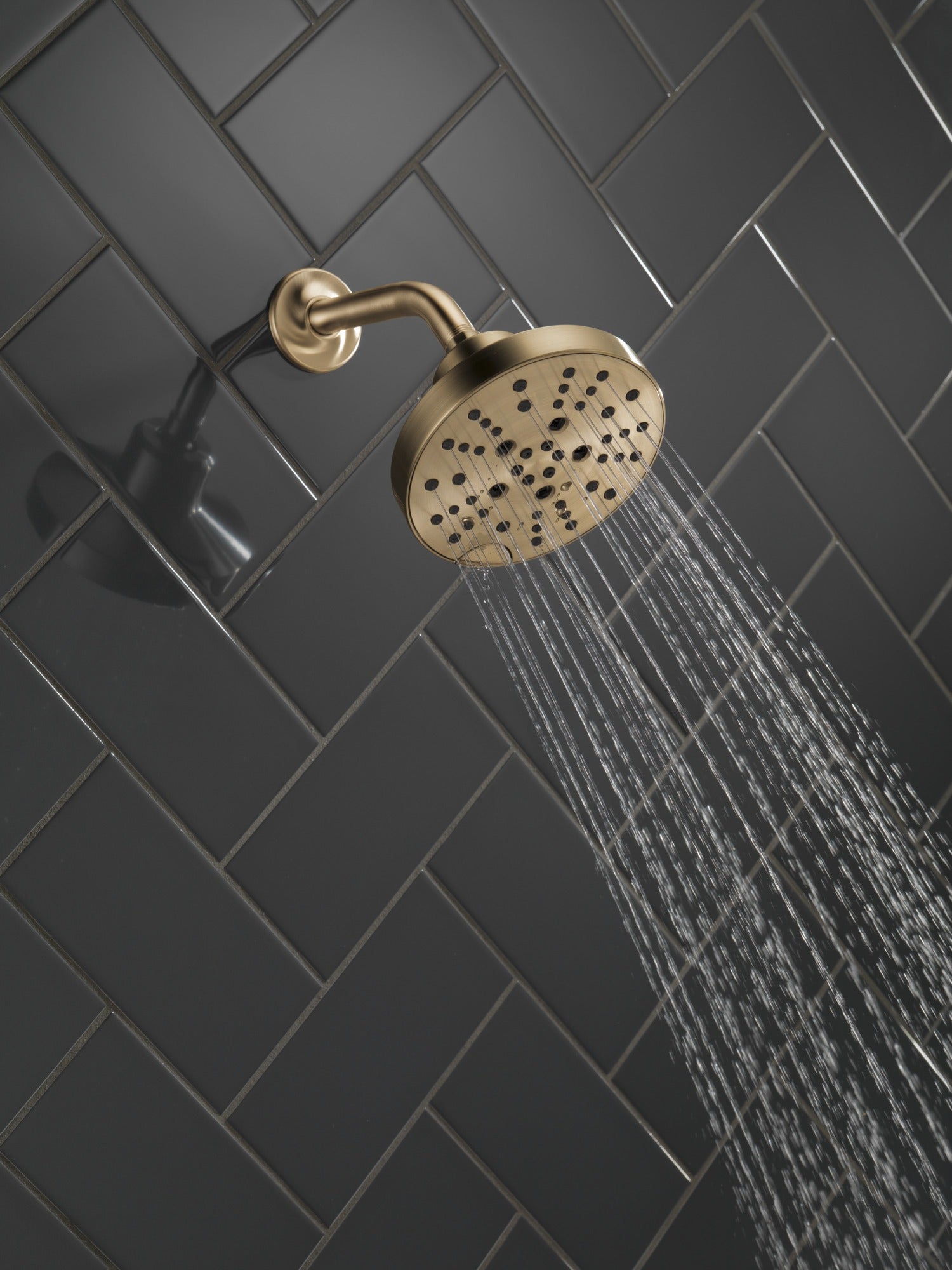 Delta Universal Showering Components H2OKinetic® 5-Setting Contemporary Raincan Shower Head