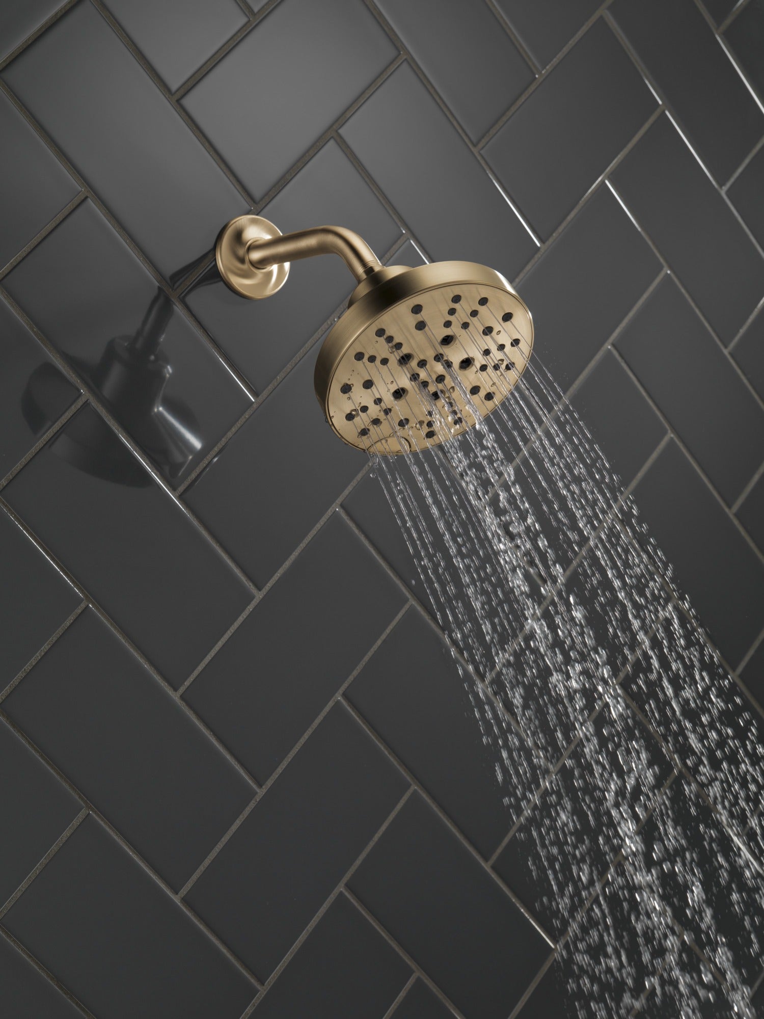 Delta Universal Showering Components H2OKinetic® 5-Setting Contemporary Raincan Shower Head