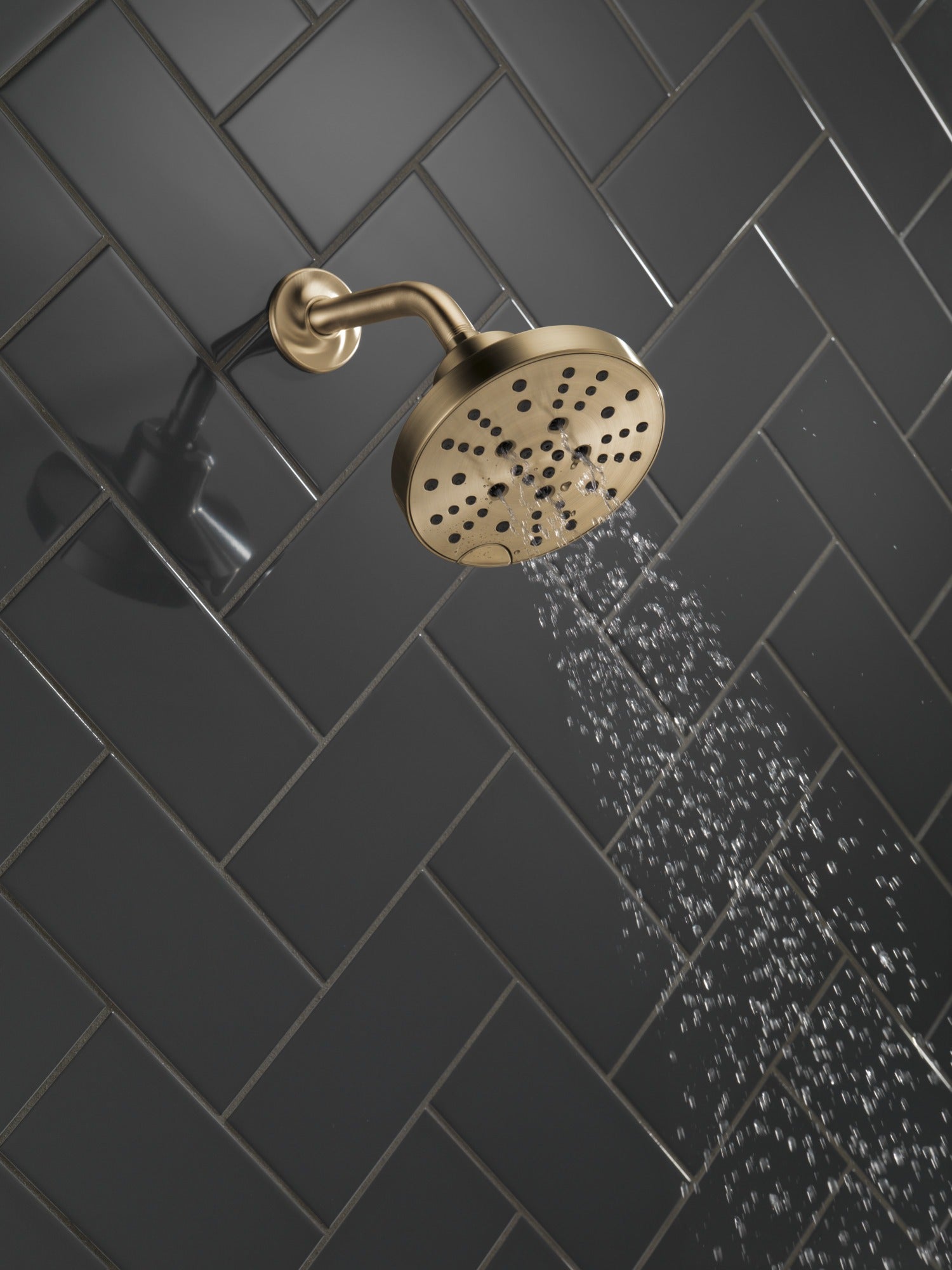 Delta Universal Showering Components H2OKinetic® 5-Setting Contemporary Raincan Shower Head