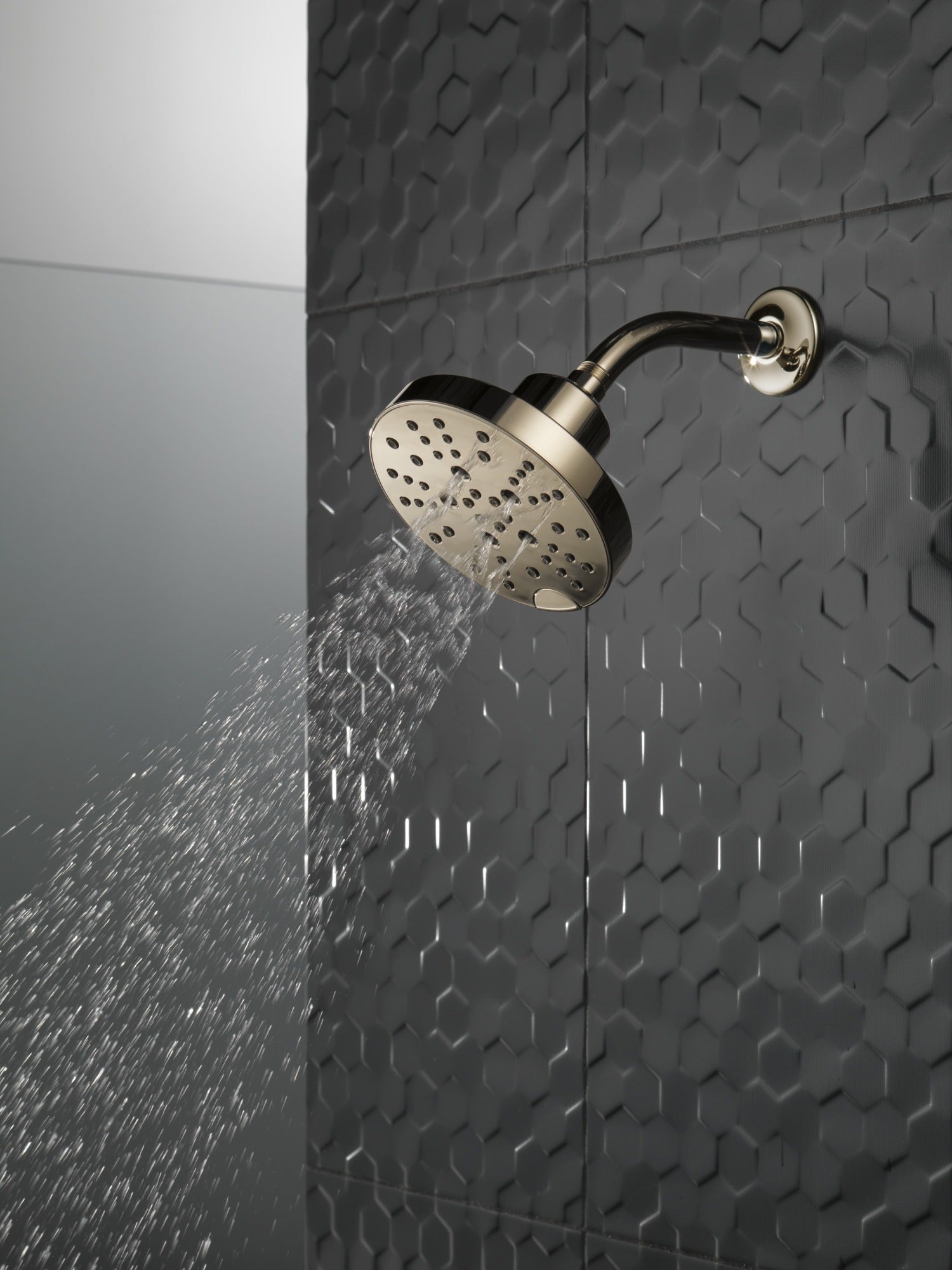 Delta Universal Showering Components H2OKinetic® 5-Setting Contemporary Raincan Shower Head
