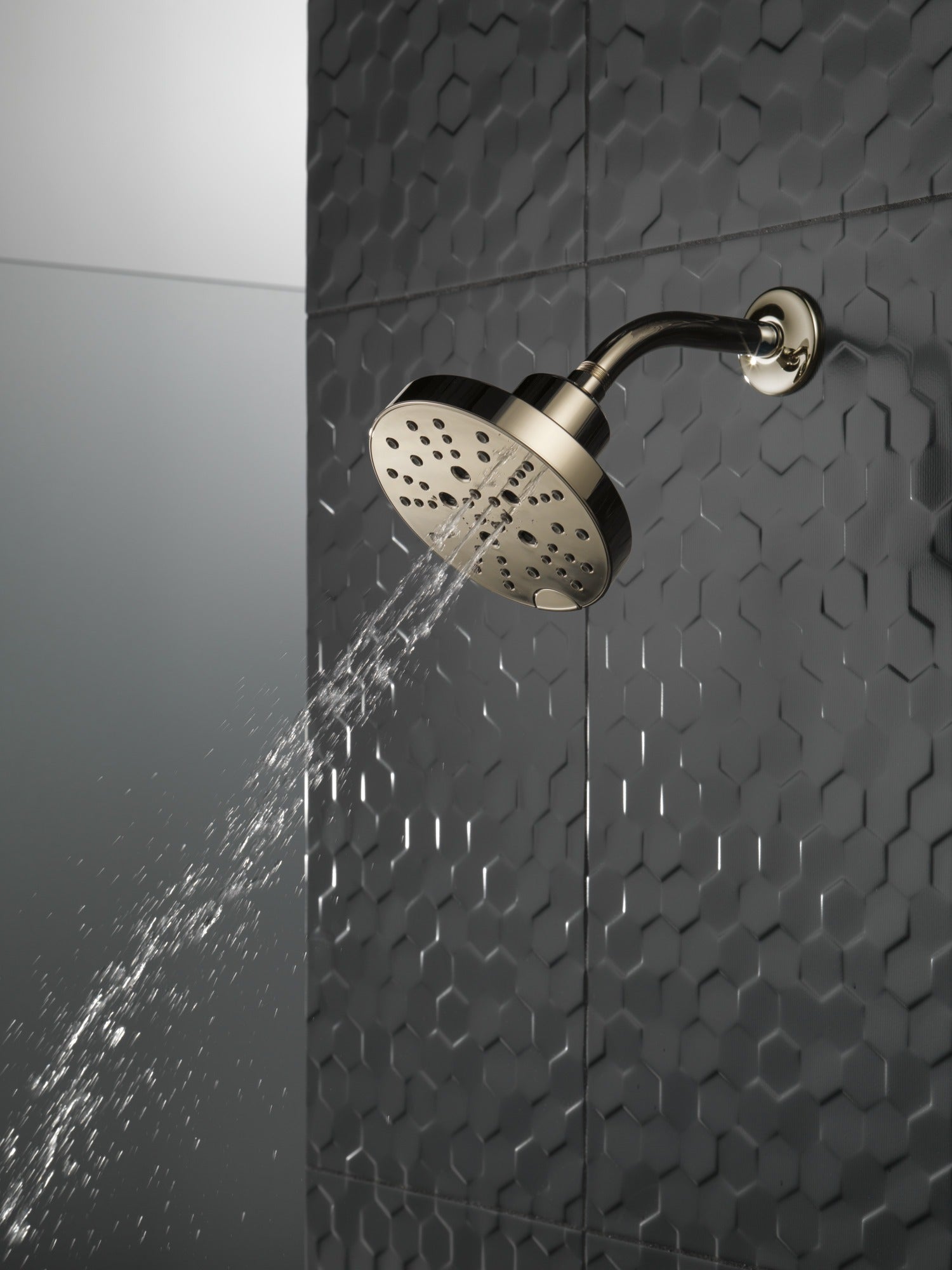 Delta Universal Showering Components H2OKinetic® 5-Setting Contemporary Raincan Shower Head