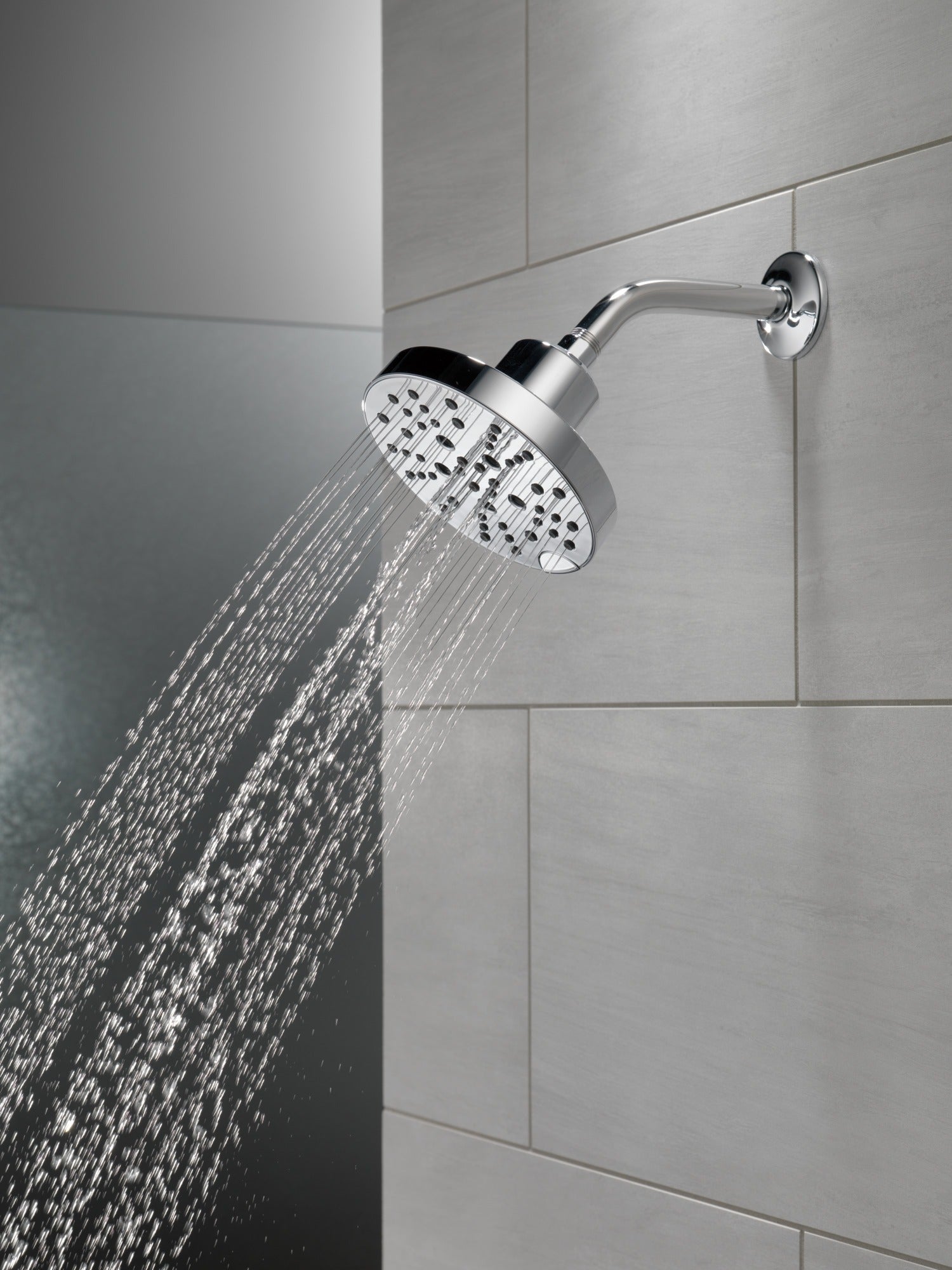Delta Universal Showering Components H2OKinetic® 5-Setting Contemporary Raincan Shower Head