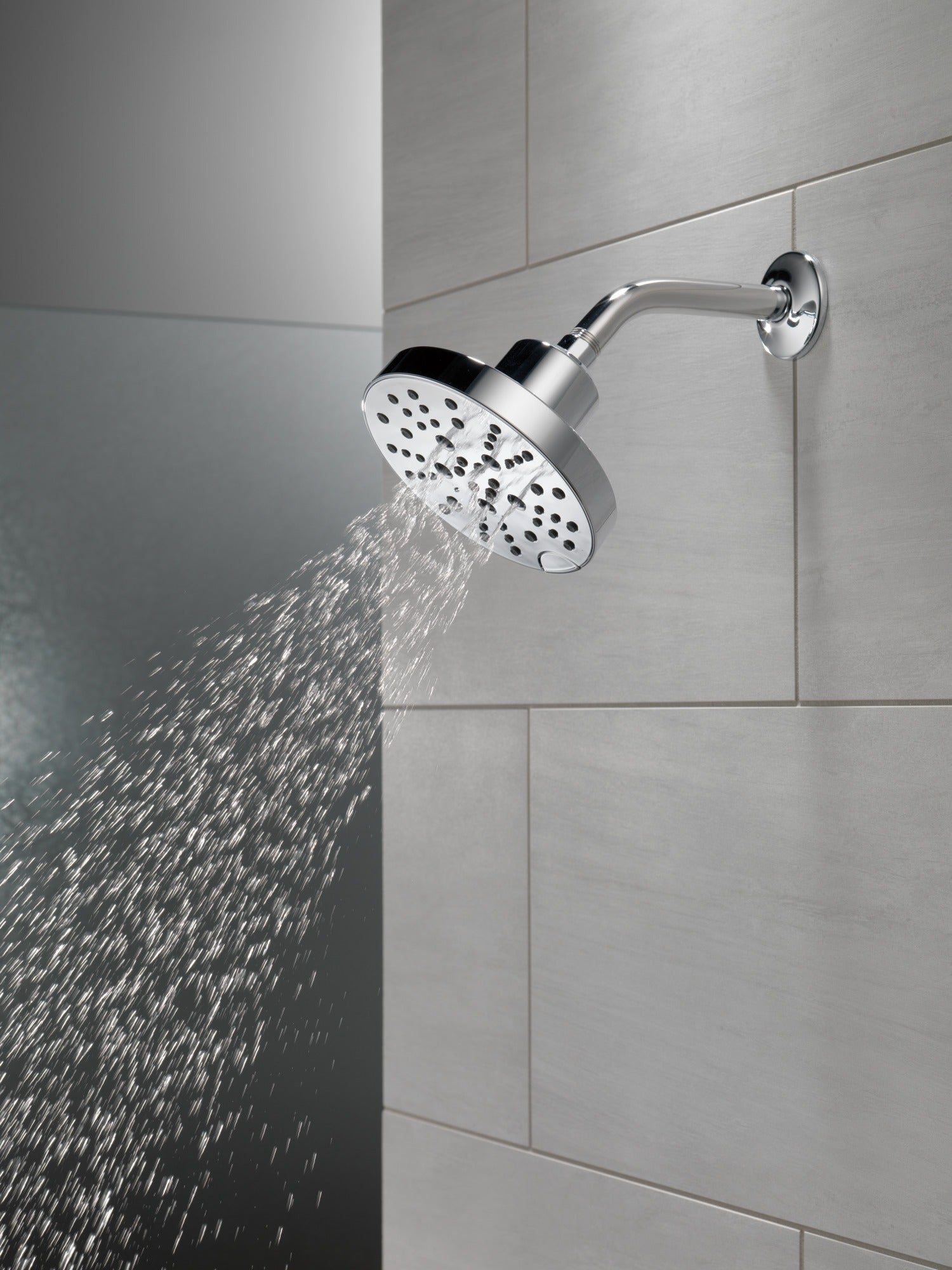 Delta Universal Showering Components H2OKinetic® 5-Setting Contemporary Raincan Shower Head