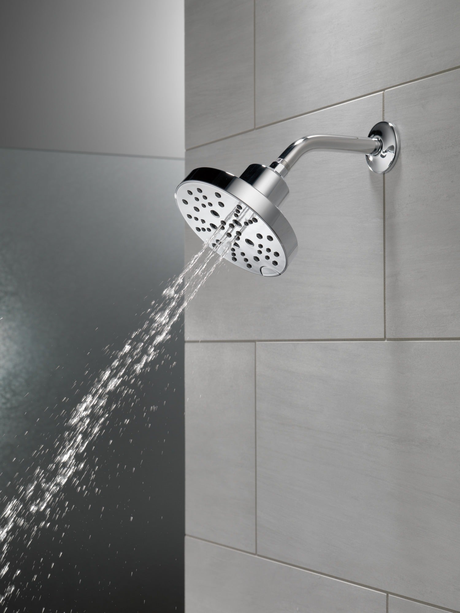 Delta Universal Showering Components H2OKinetic® 5-Setting Contemporary Raincan Shower Head