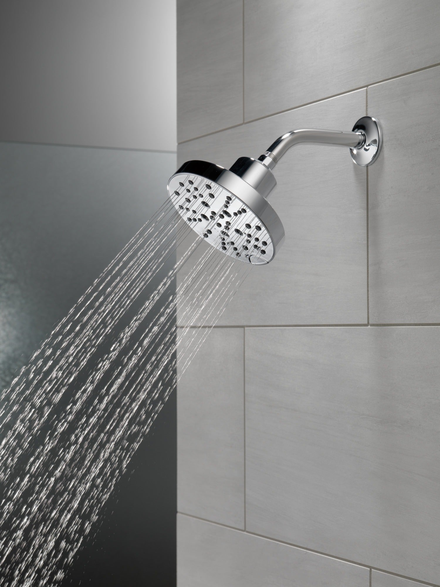 Delta Universal Showering Components H2OKinetic® 5-Setting Contemporary Raincan Shower Head