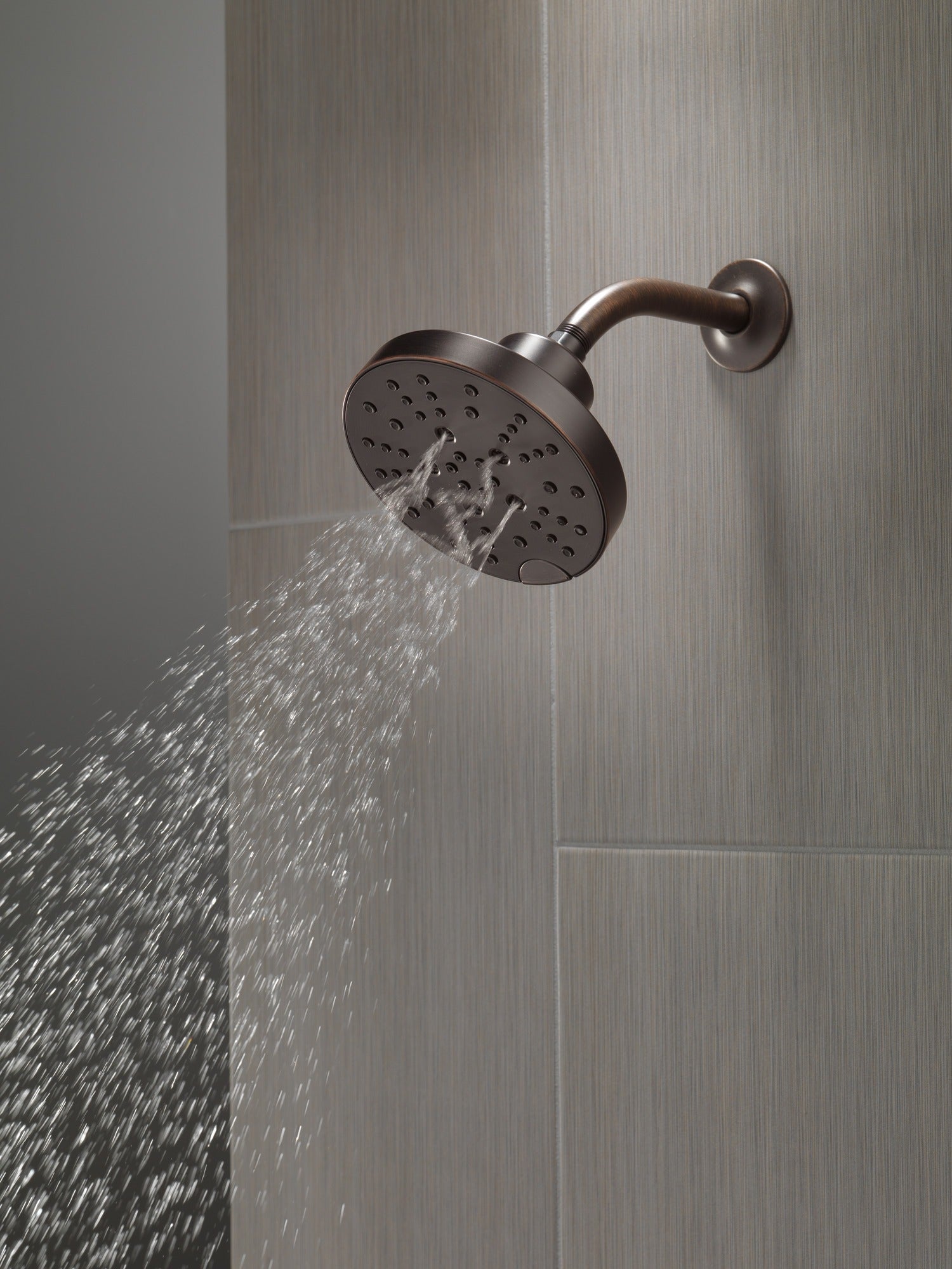 Delta Universal Showering Components H2OKinetic® 5-Setting Contemporary Raincan Shower Head