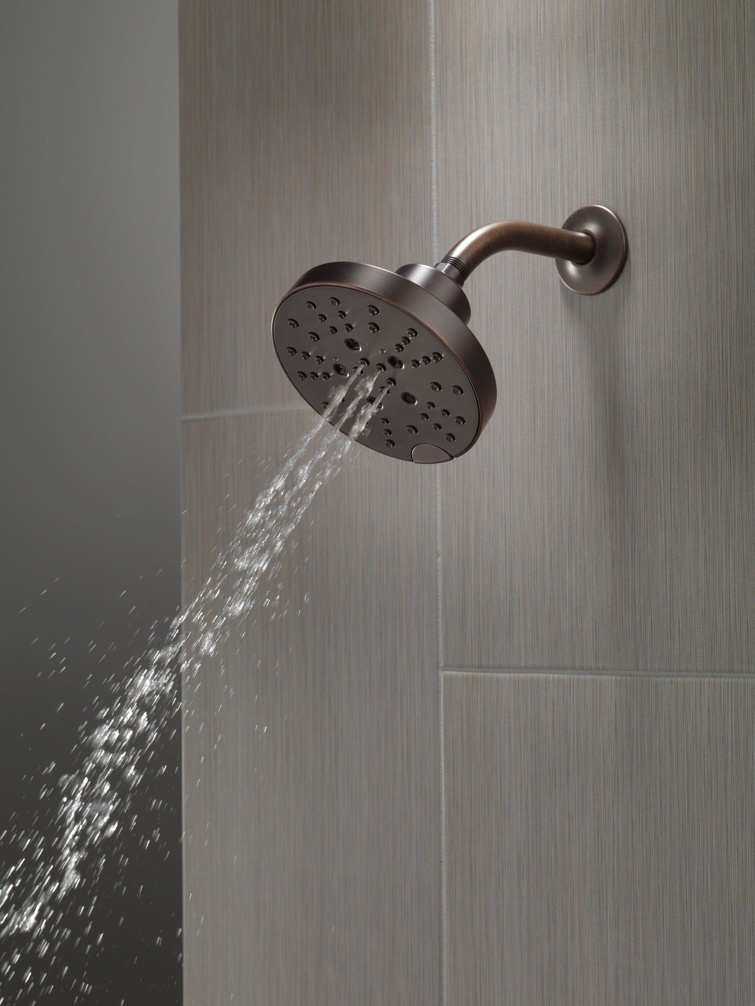 Delta Universal Showering Components H2OKinetic® 5-Setting Contemporary Raincan Shower Head