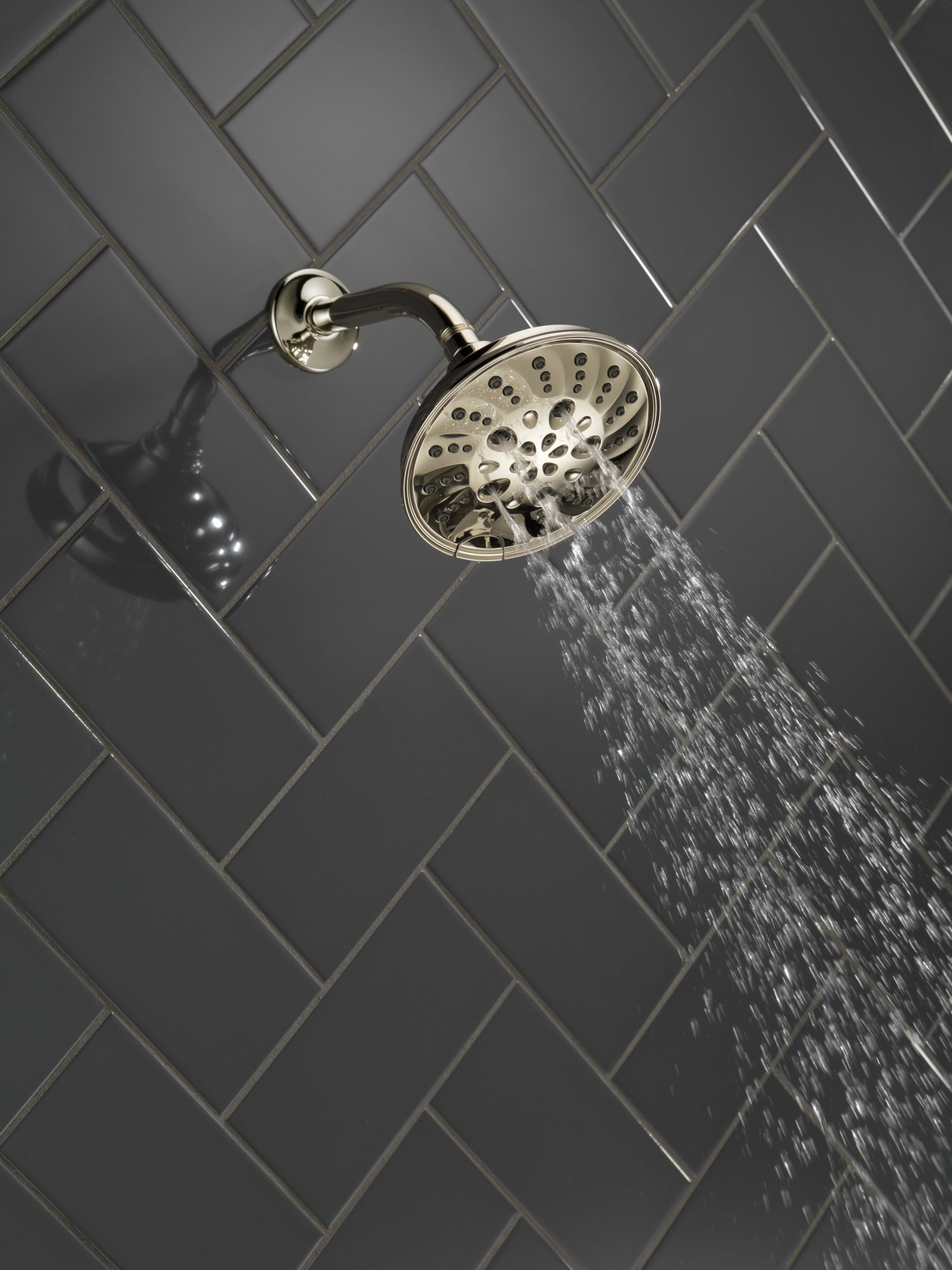 Delta Universal Showering Components H2OKinetic® 5-Setting Traditional Raincan Shower Head