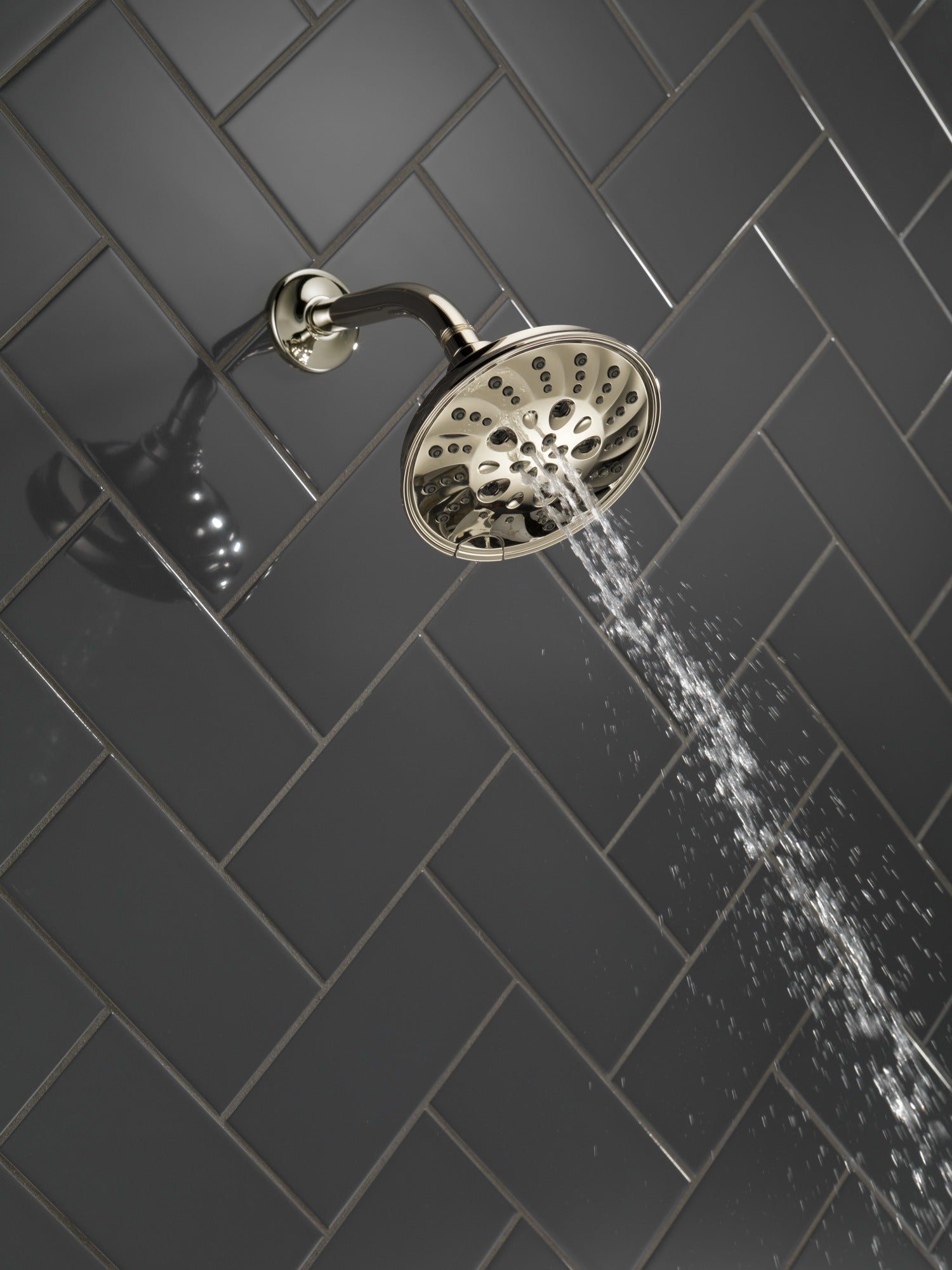Delta Universal Showering Components H2OKinetic® 5-Setting Traditional Raincan Shower Head