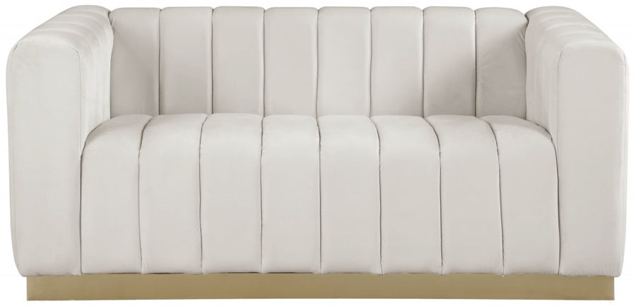 Marlon 62.5" Velvet Upholstered Loveseat