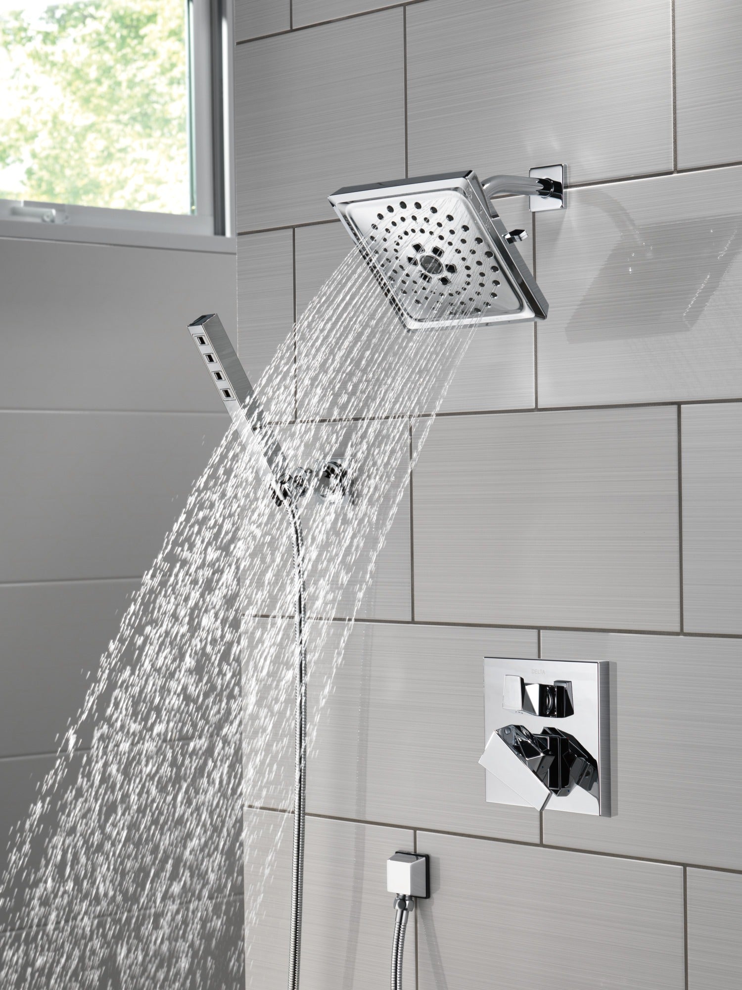Delta Universal Showering Components Square Wall Elbow for Hand Shower